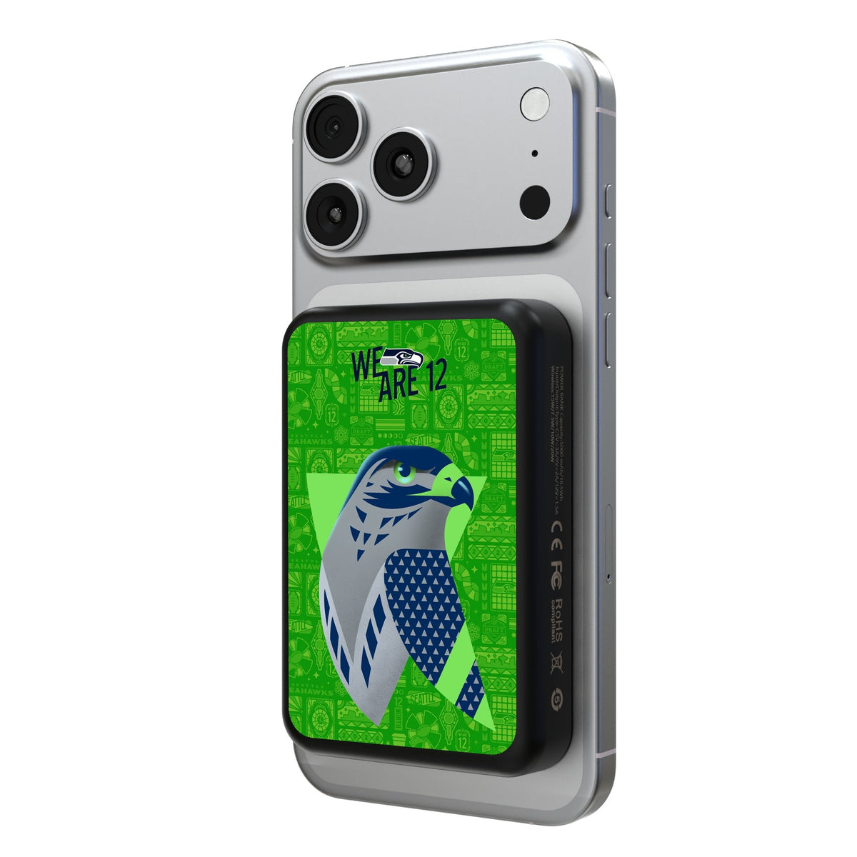 Seattle Seahawks 2024 Edition Wireless Mag Power Bank 1