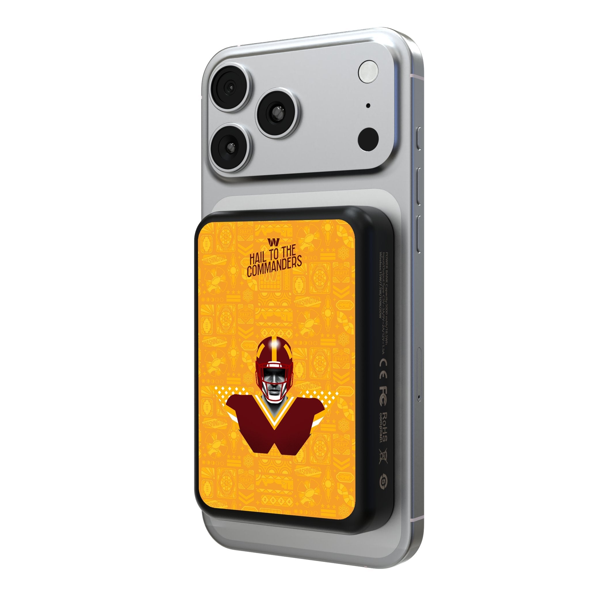 Washington Commanders 2024 Edition Wireless Mag Power Bank 1
