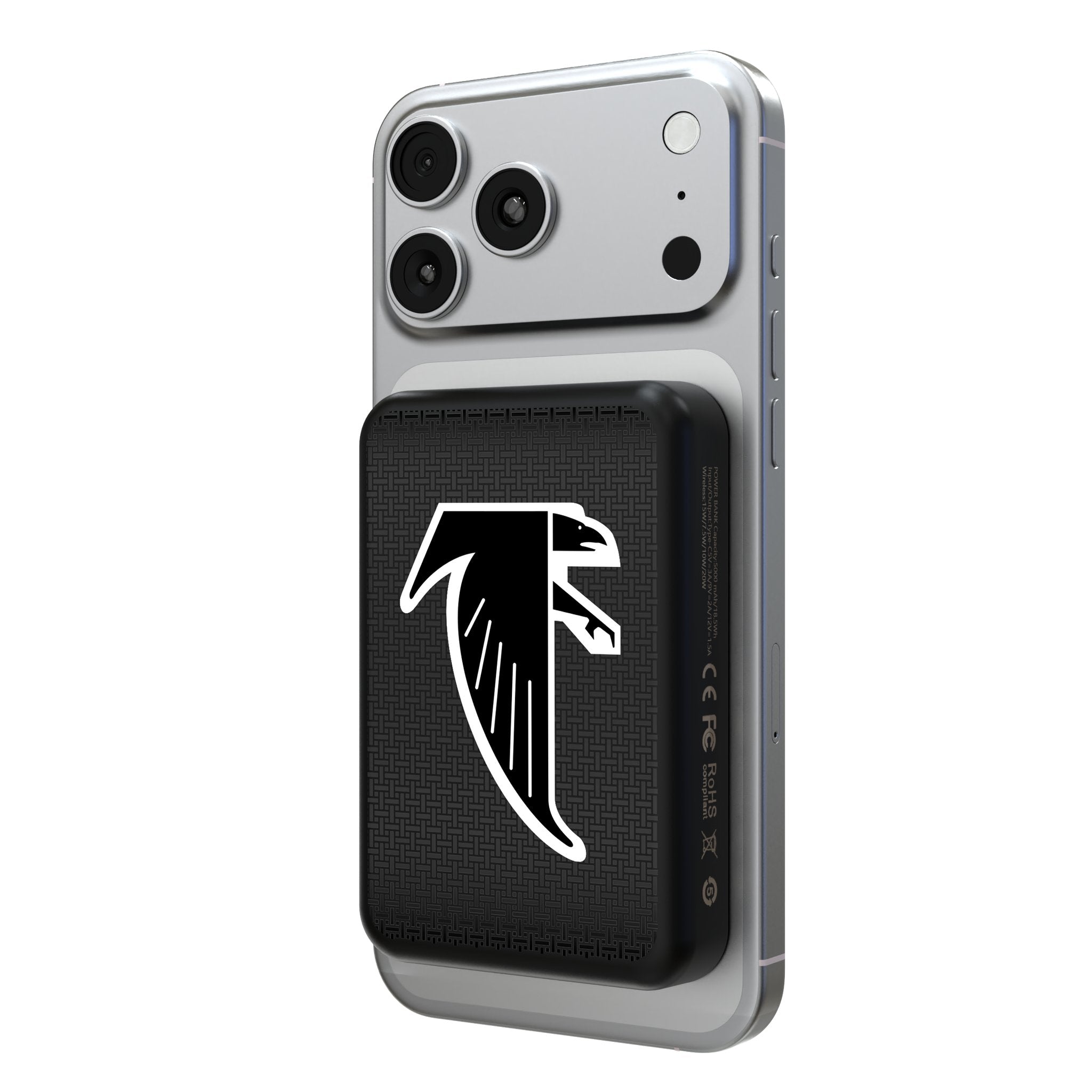 Atlanta Falcons Classic Linen Wireless Mag Power Bank 1