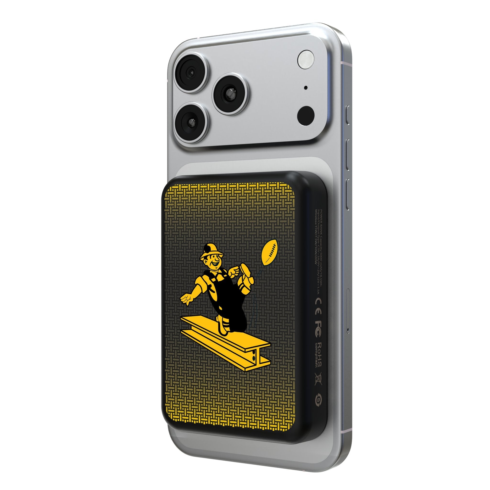 Pittsburgh Steelers 1961 Historic Collection Linen Wireless Mag Power Bank