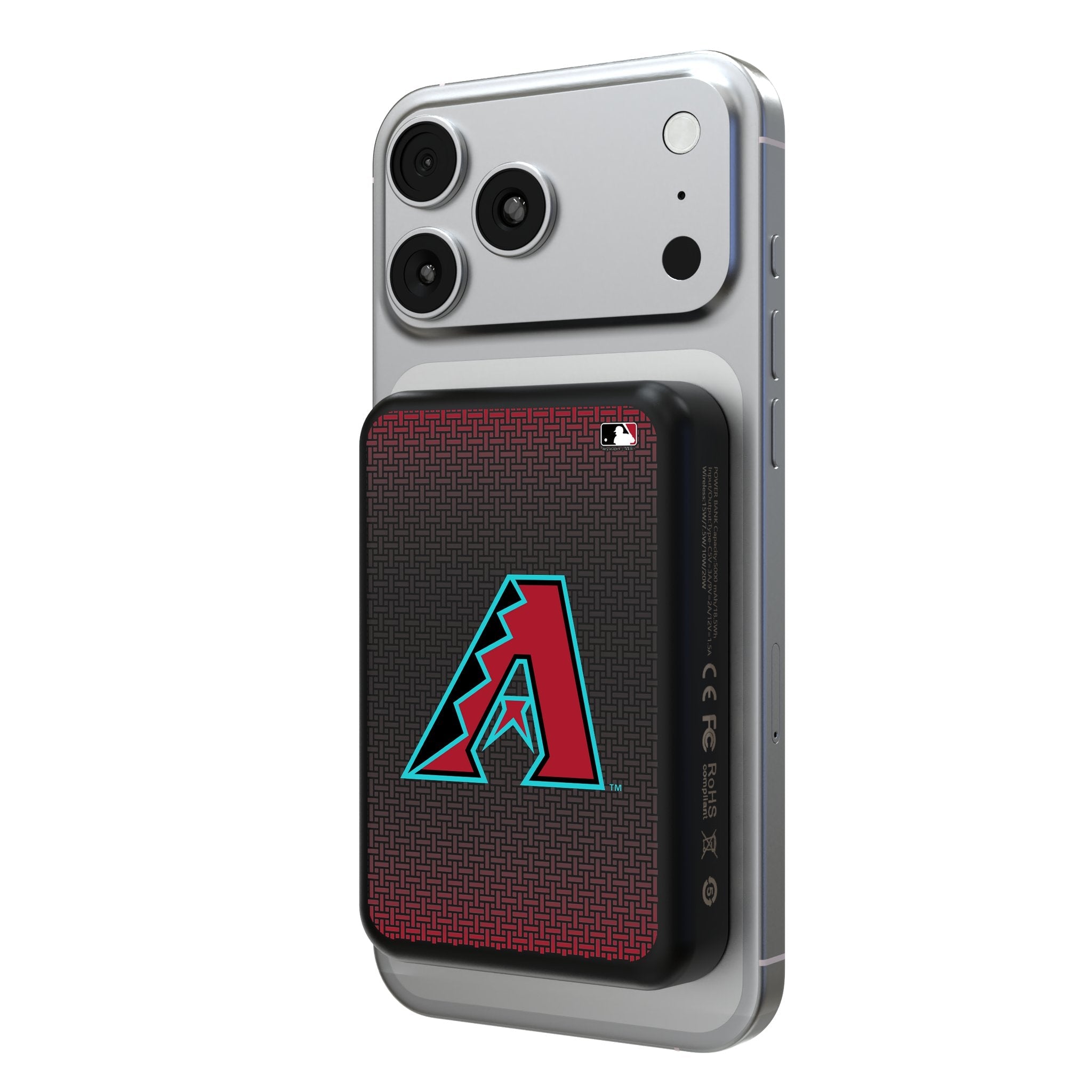 Arizona Diamondbacks Linen Wireless Mag Power Bank