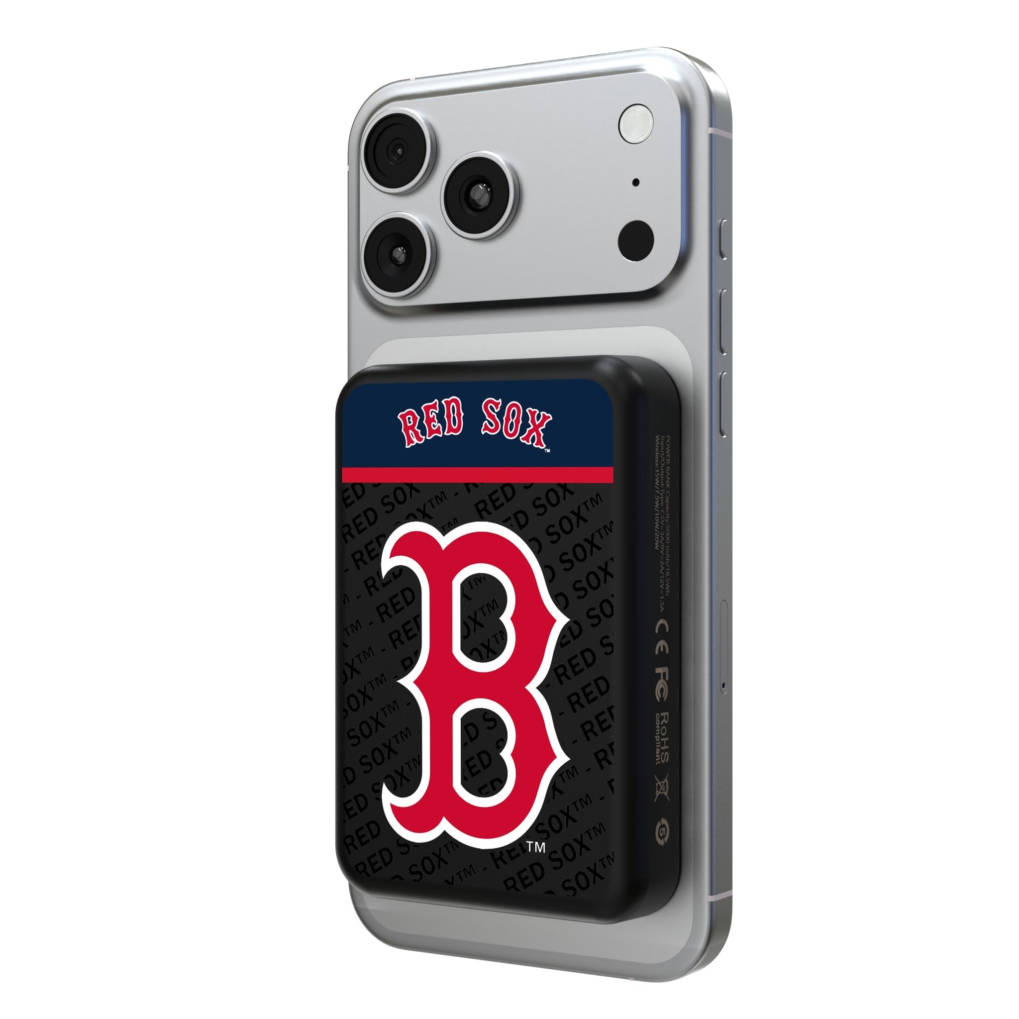 Boston Red Sox Endzone Plus Wireless Mag Power Bank