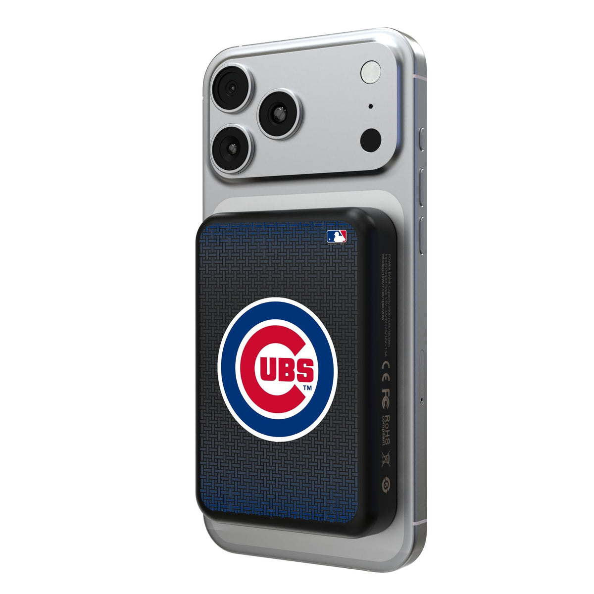 Chicago Cubs Linen Wireless Mag Power Bank 1