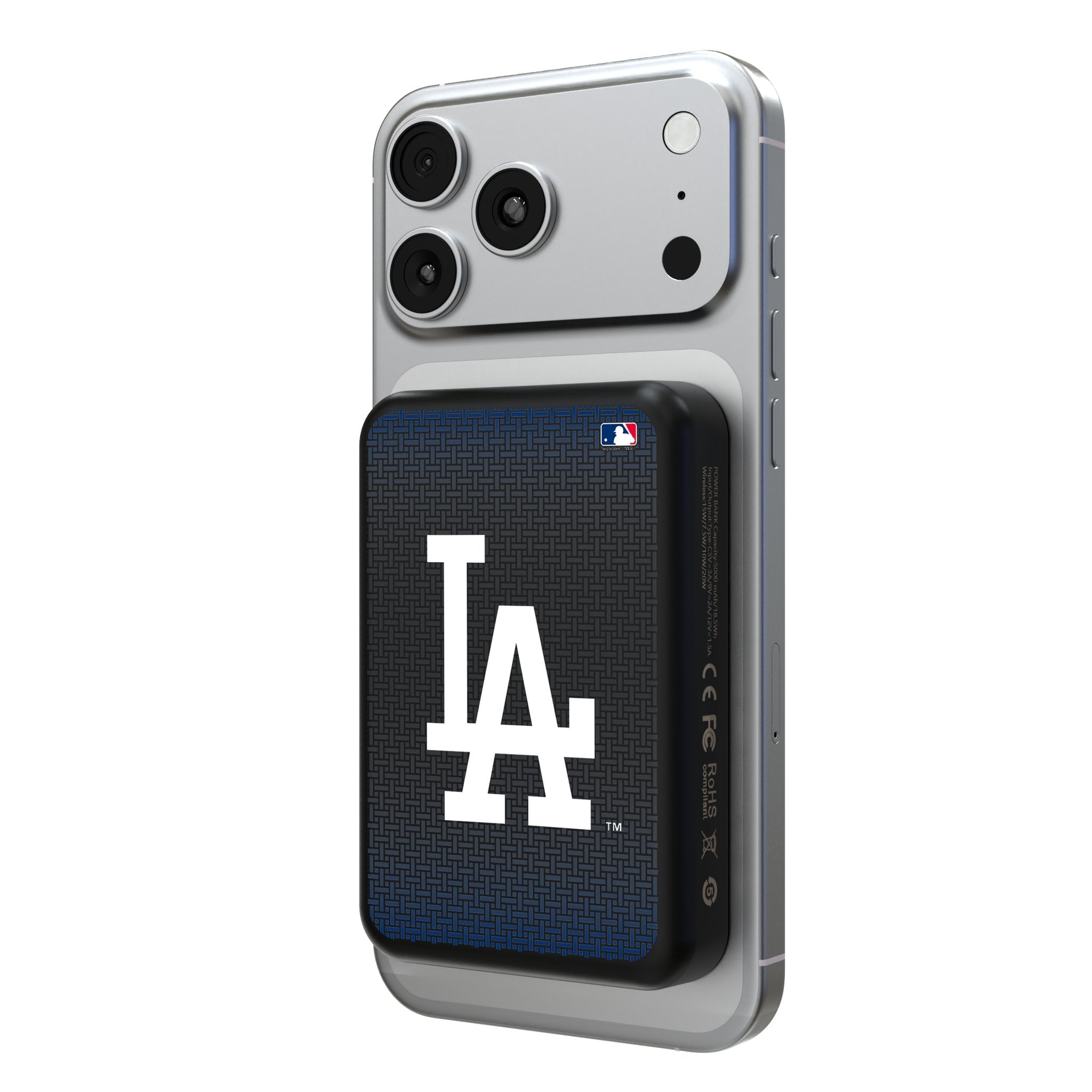 LA Dodgers Linen Wireless Mag Power Bank