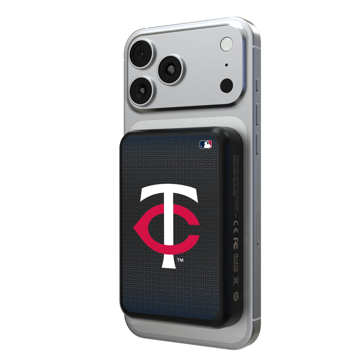 Minnesota Twins Linen Wireless Mag Power Bank
