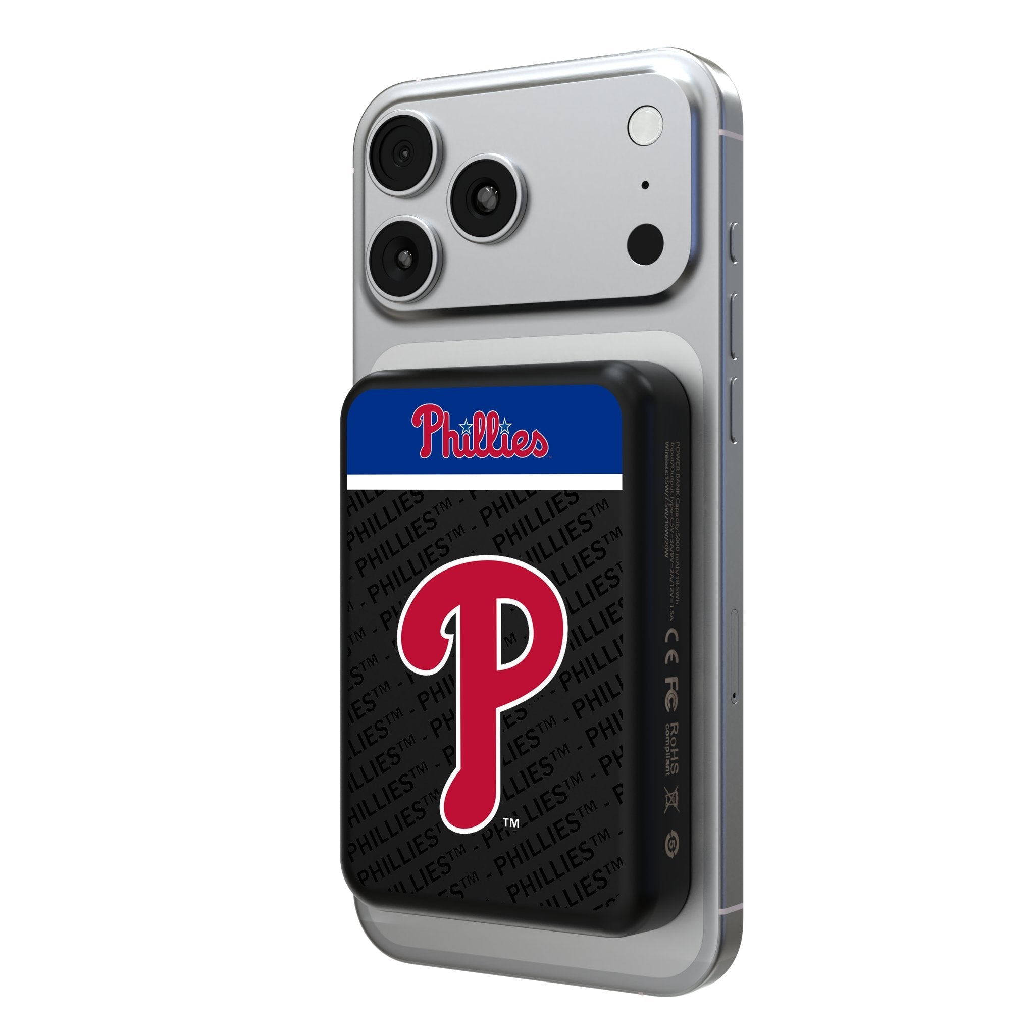 Philadelphia Phillies Endzone Plus Wireless Mag Power Bank