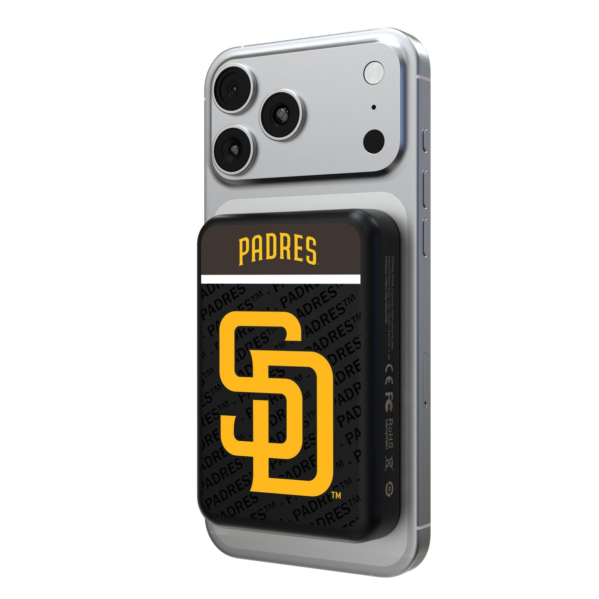 San Diego Padres Endzone Plus Wireless Mag Power Bank