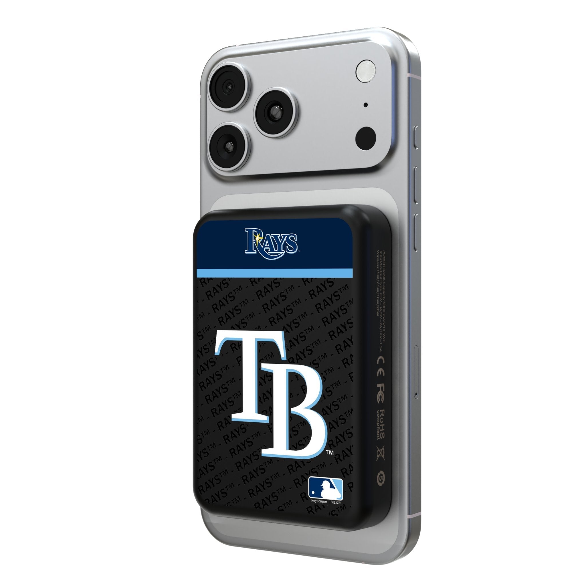 Tampa Bay Rays Endzone Plus Wireless Mag Power Bank