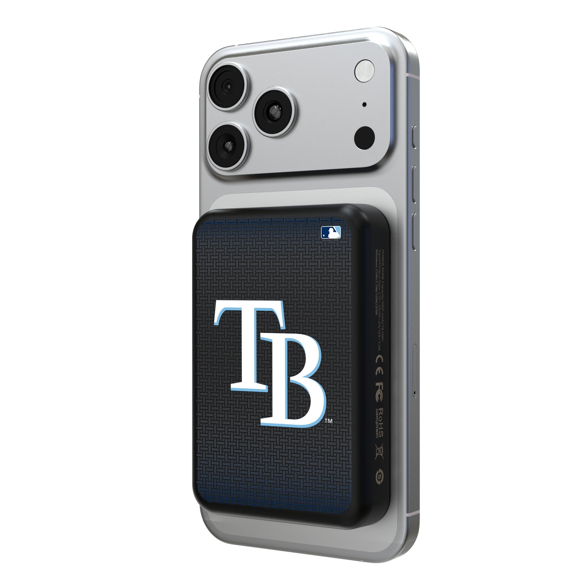 Tampa Bay Rays Linen Wireless Mag Power Bank