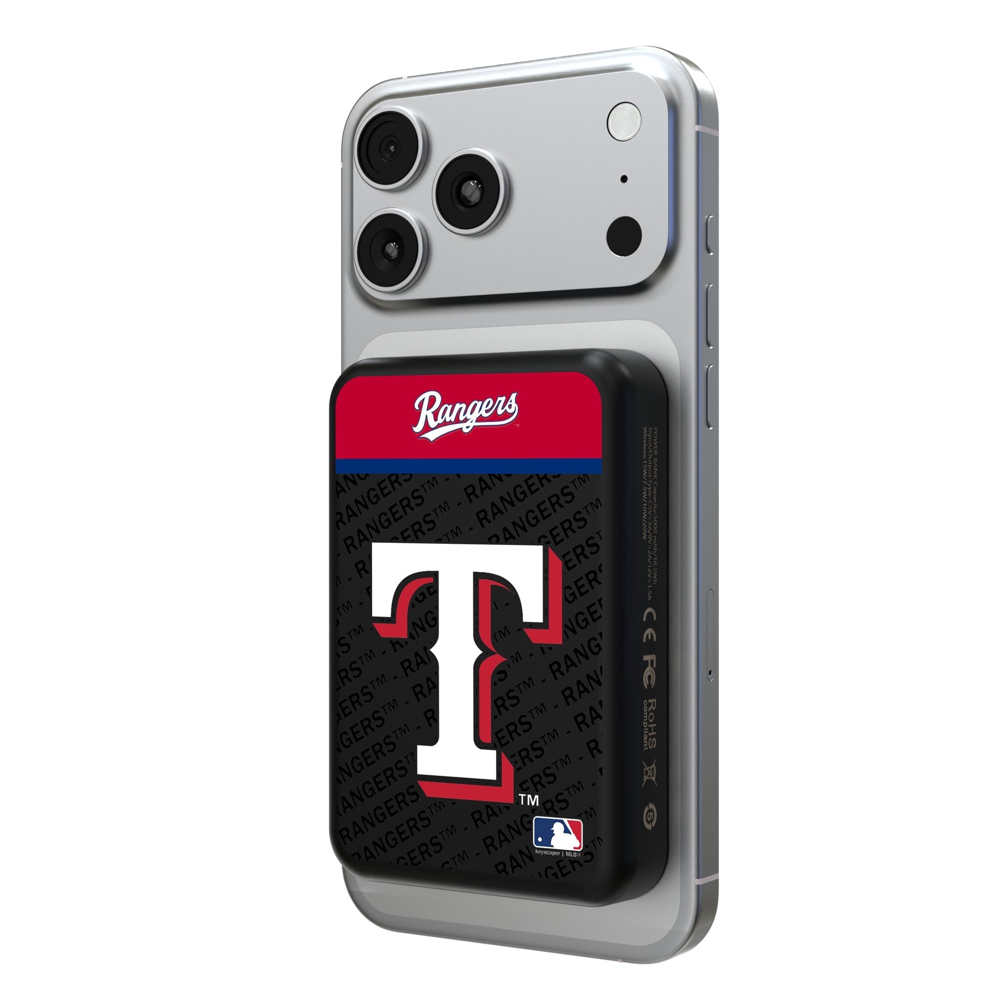 Texas Rangers Endzone Plus Wireless Mag Power Bank 1