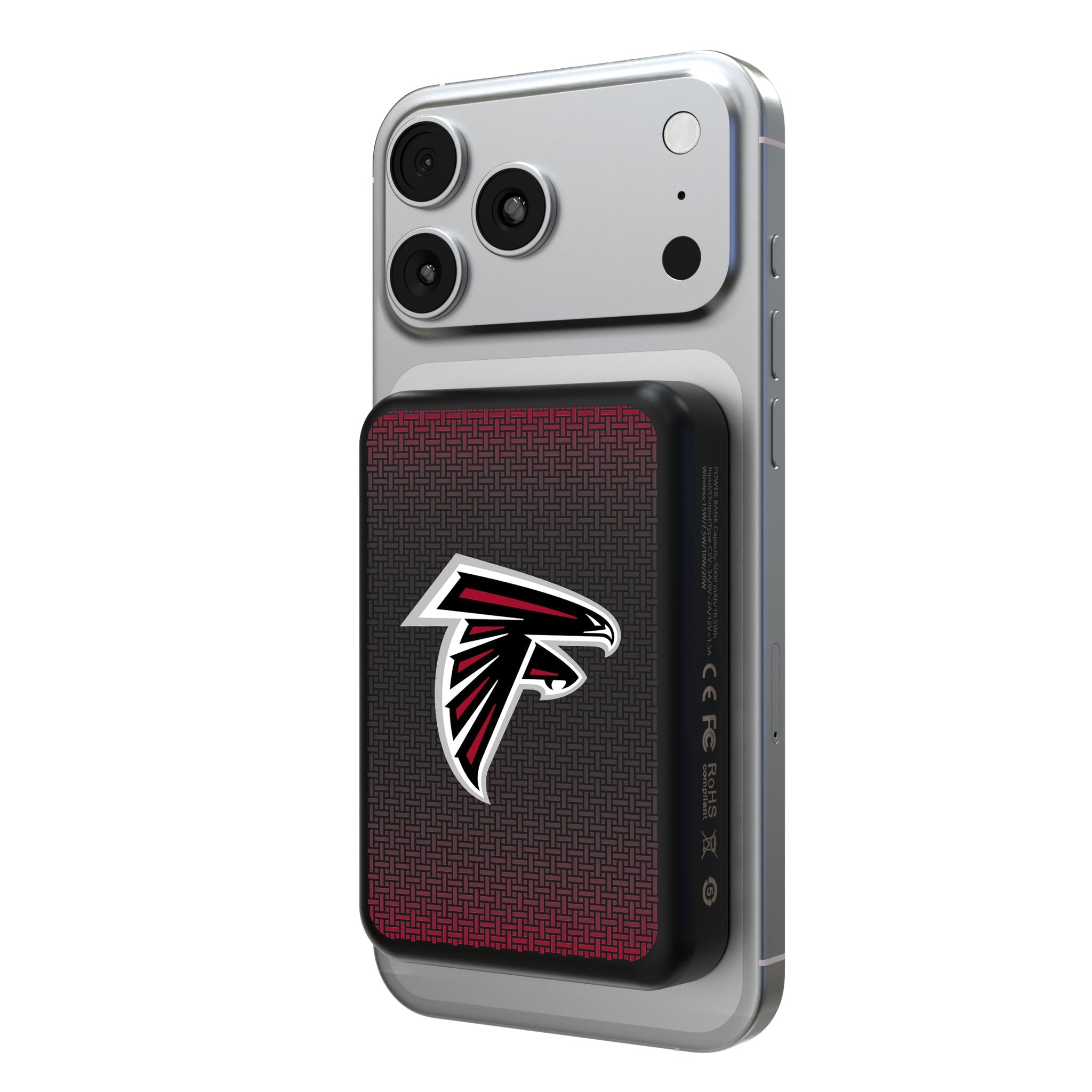 Atlanta Falcons Linen Wireless Mag Power Bank 1