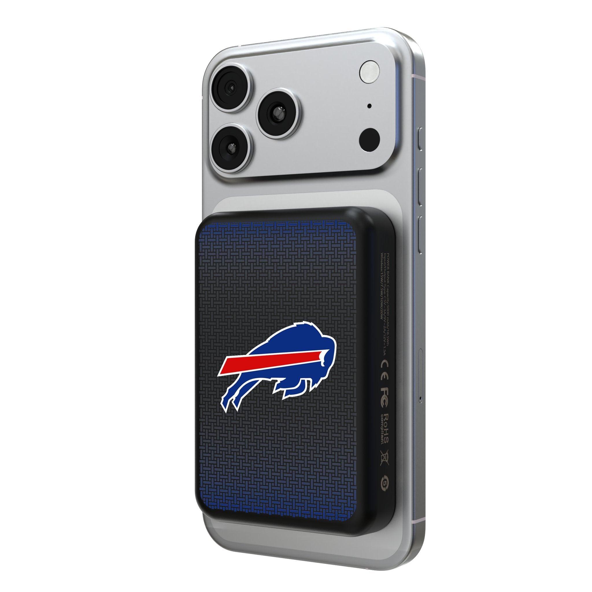 Buffalo Bills Linen Wireless Mag Power Bank