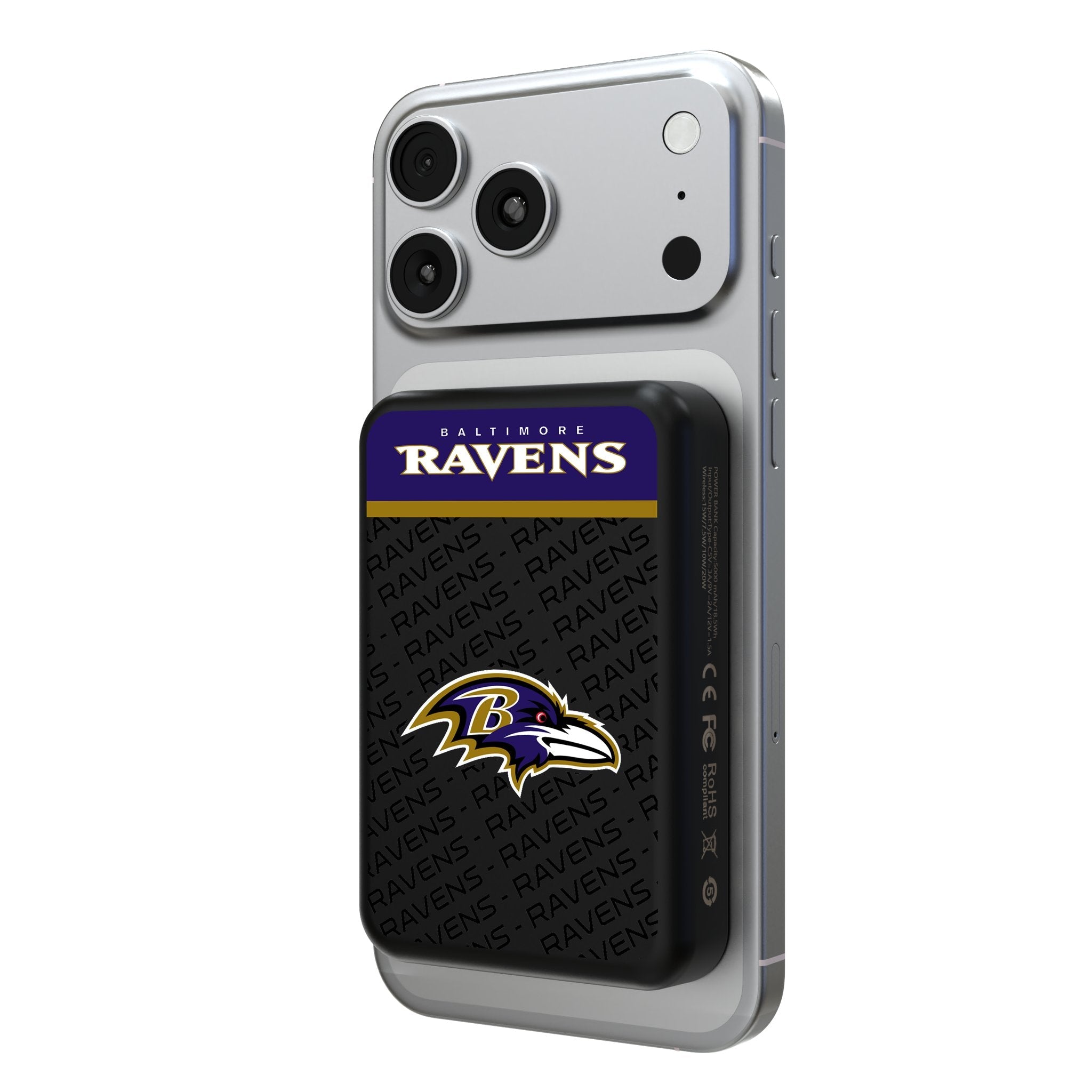 Baltimore Ravens Endzone Plus Wireless Mag Power Bank