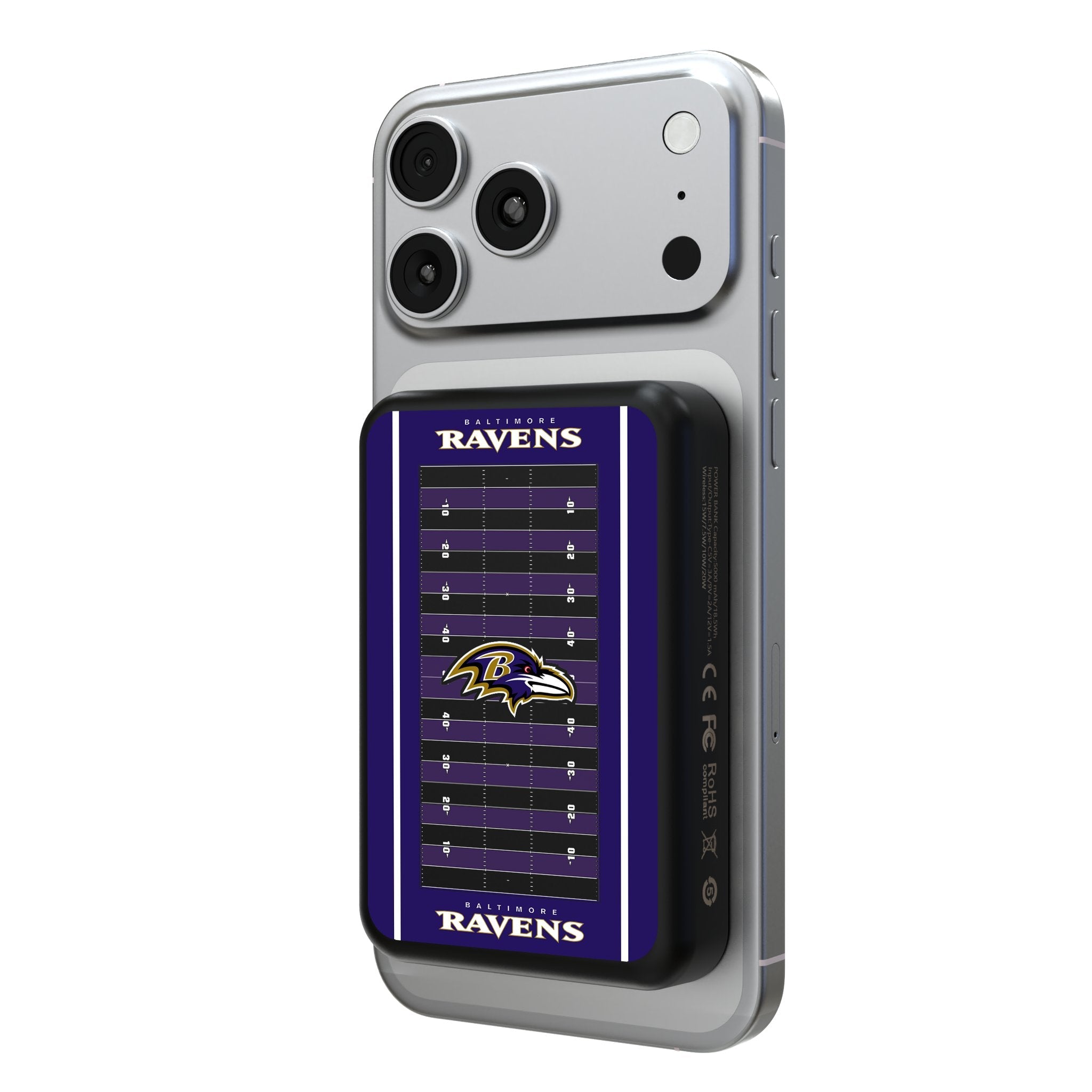 Baltimore Ravens Field Wireless Mag Power Bank 1