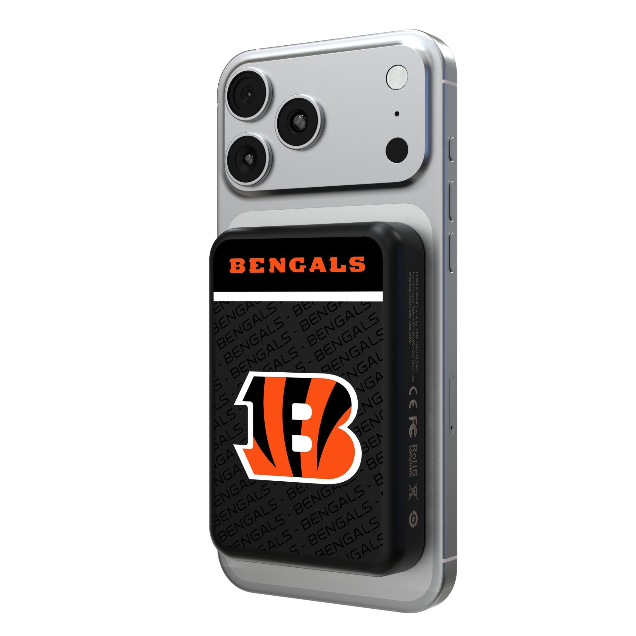 Cincinnati Bengals Endzone Plus Wireless Mag Power Bank 1