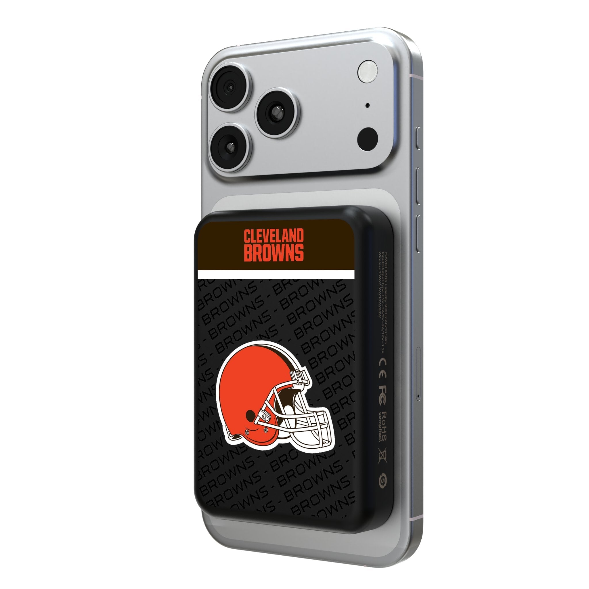 Cleveland Browns Endzone Plus Wireless Mag Power Bank