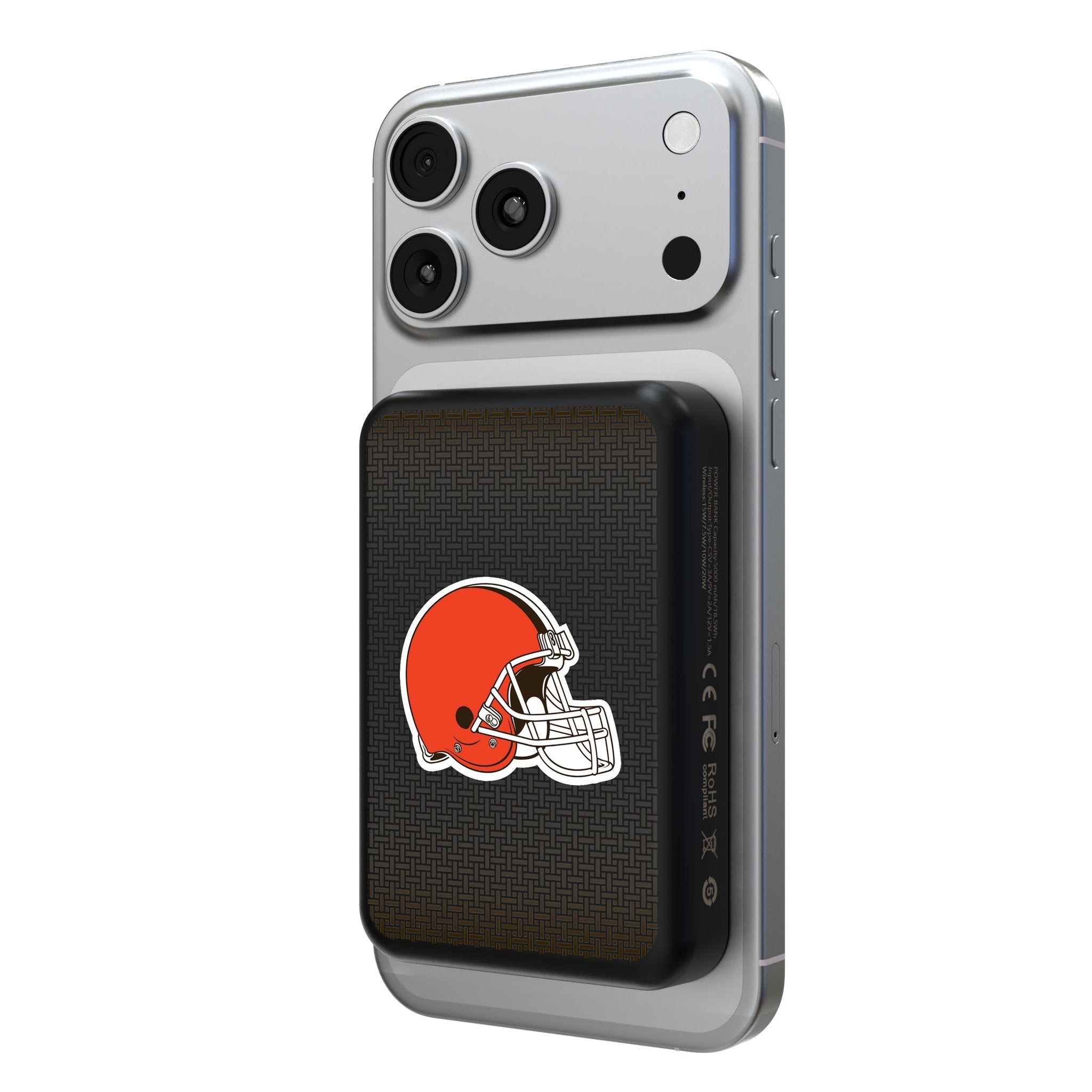 Cleveland Browns Linen Wireless Mag Power Bank