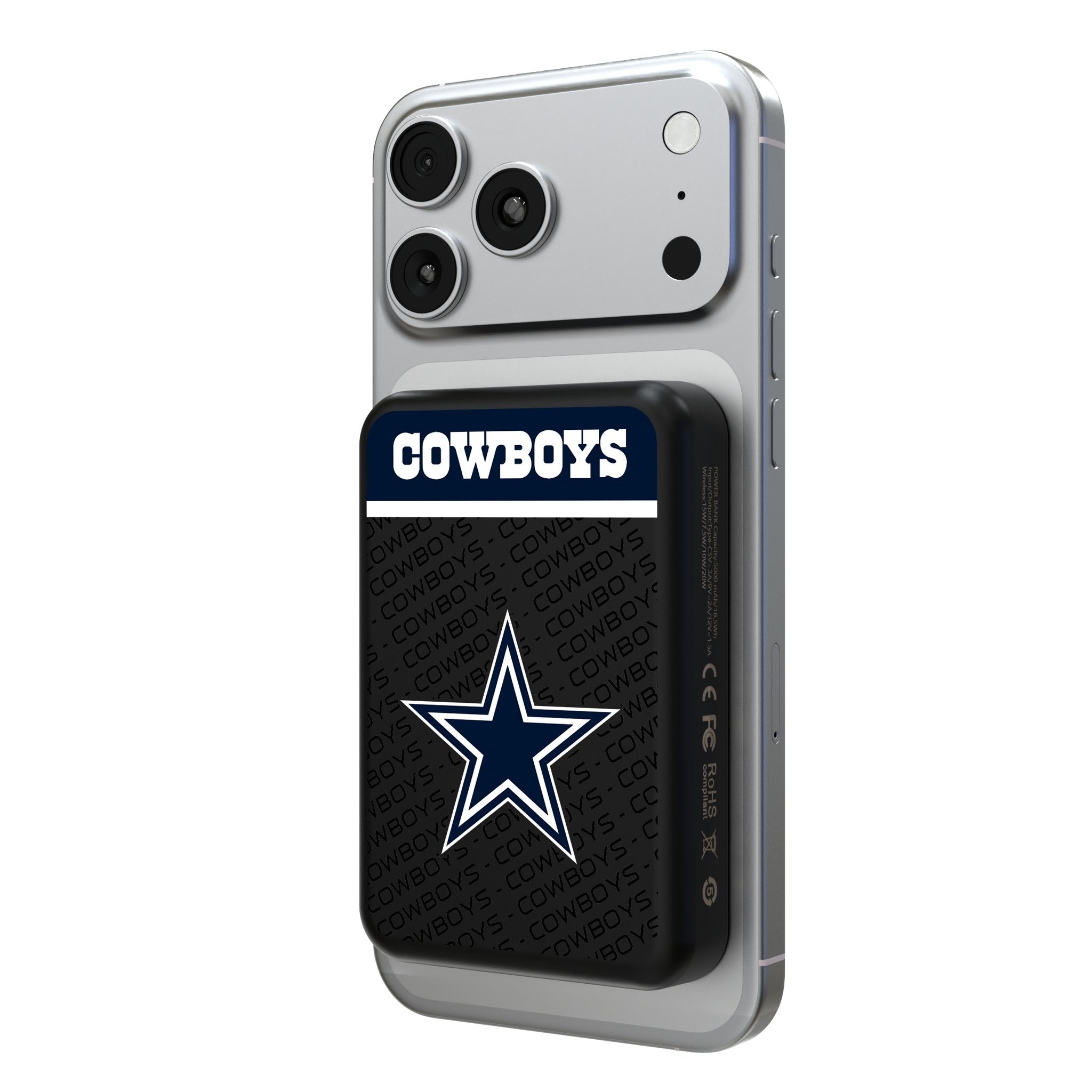 Dallas Cowboys Endzone Plus Wireless Mag Power Bank