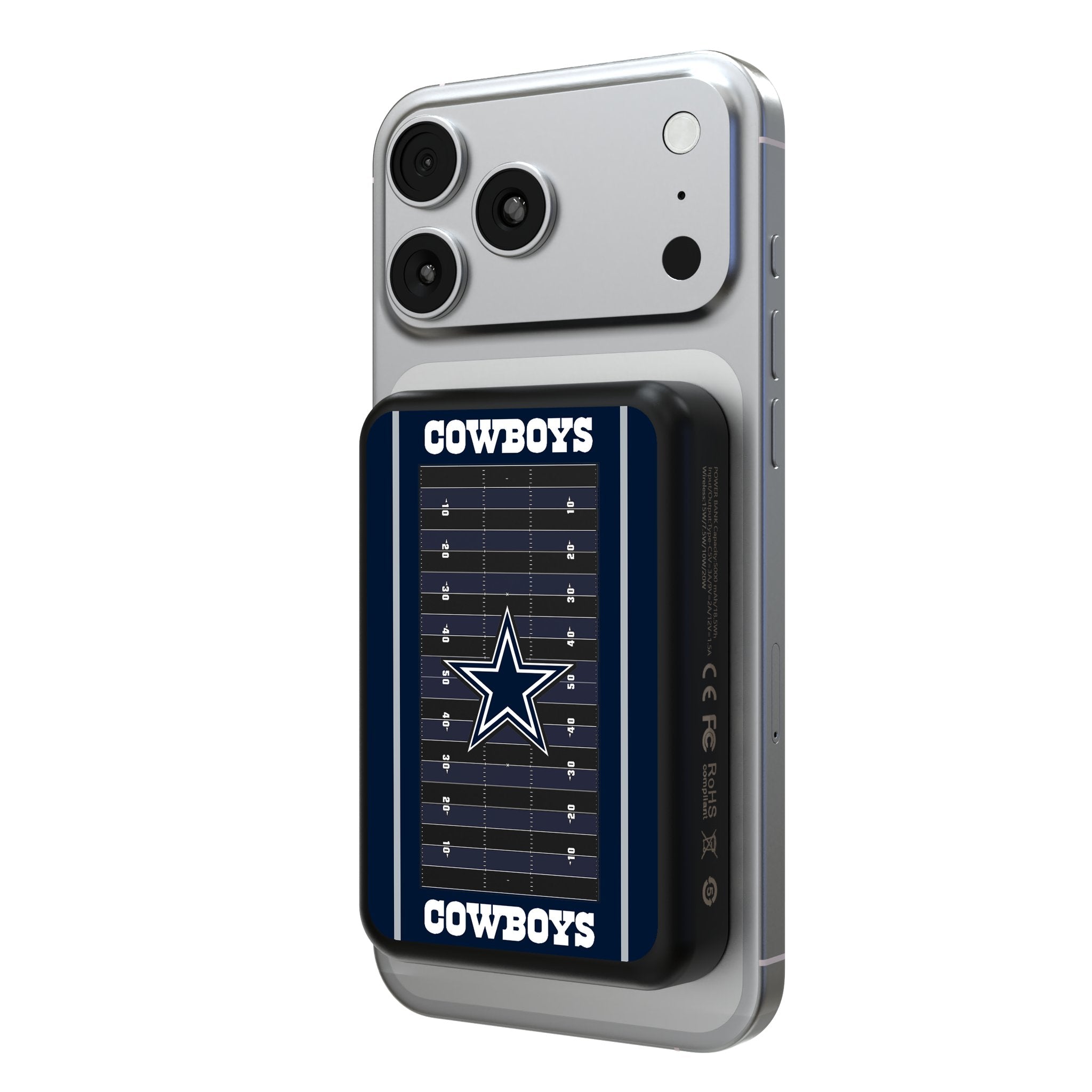 Dallas Cowboys Field Wireless Mag Power Bank 1
