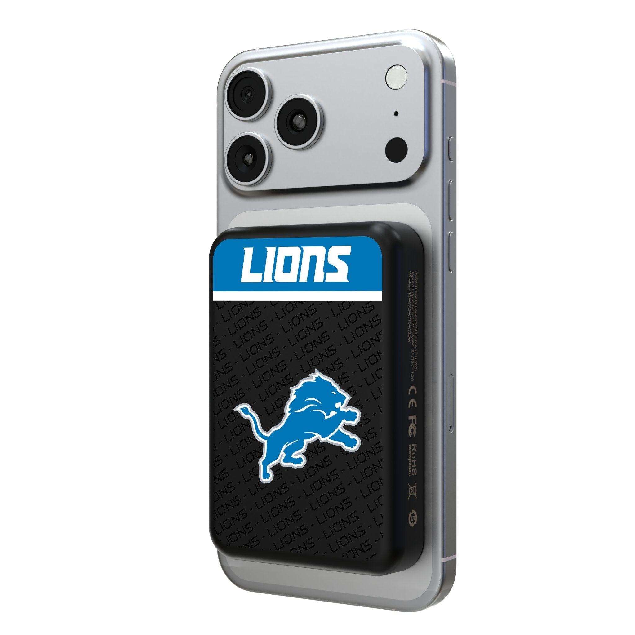 Detroit Lions Endzone Plus Wireless Mag Power Bank 1