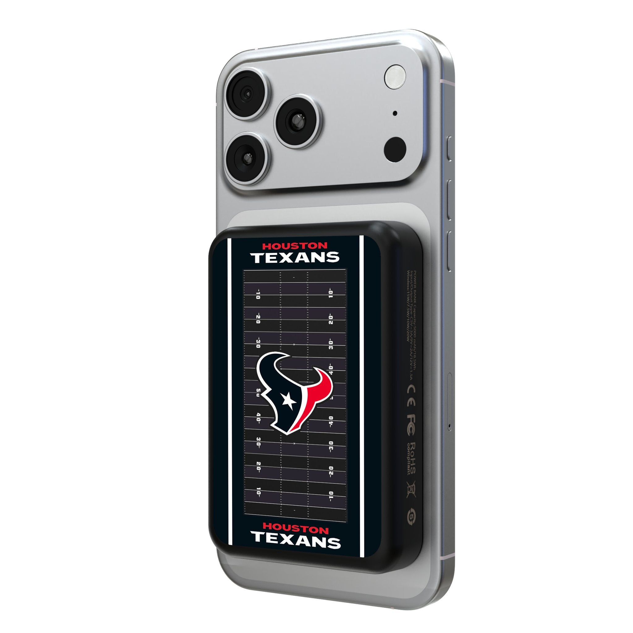 Houston Texans Field Wireless Mag Power Bank 1