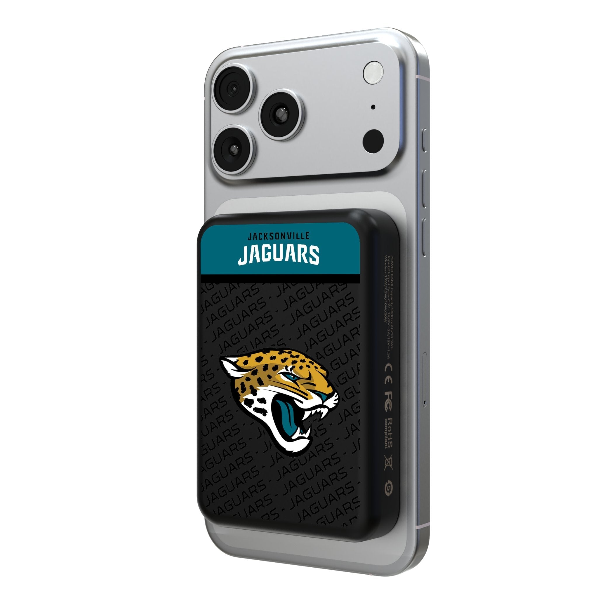 Jacksonville Jaguars Endzone Plus Wireless Mag Power Bank 1