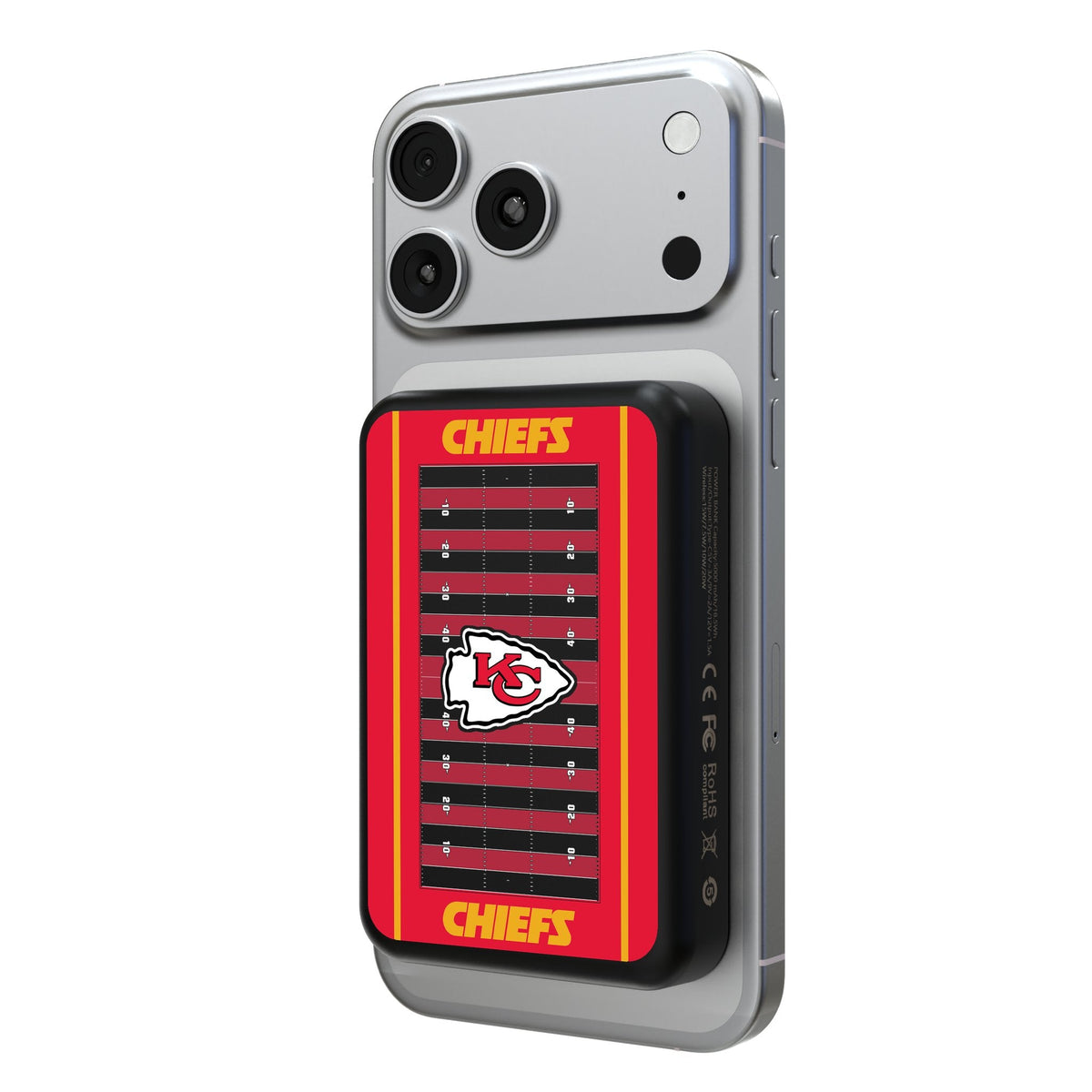Kansas City Chiefs Field Wireless Mag Power Bank