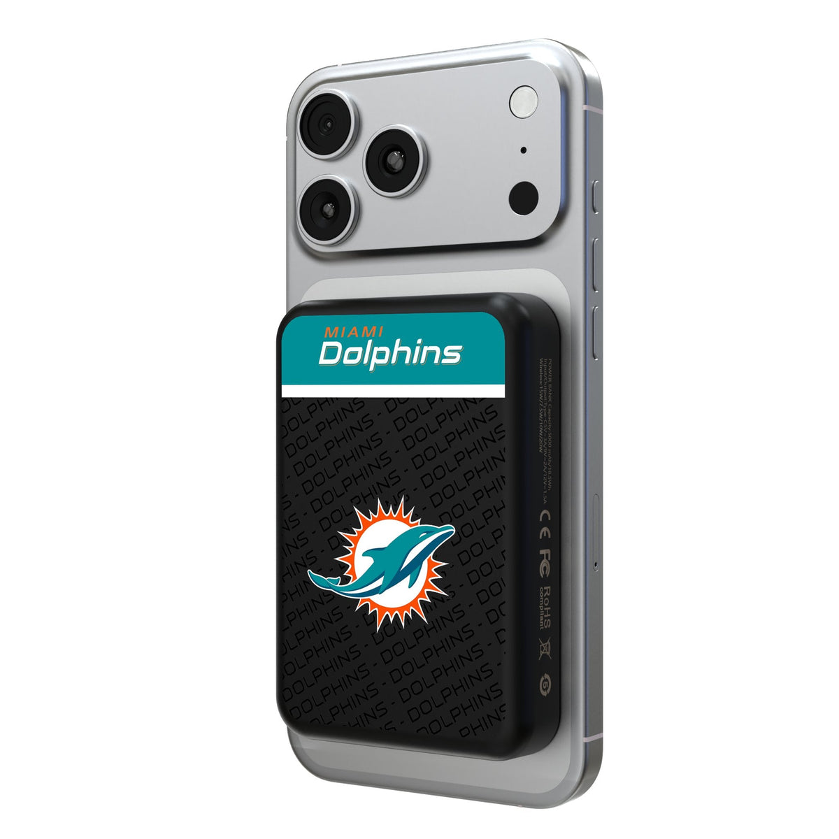 Miami Dolphins Endzone Plus Wireless Mag Power Bank 1