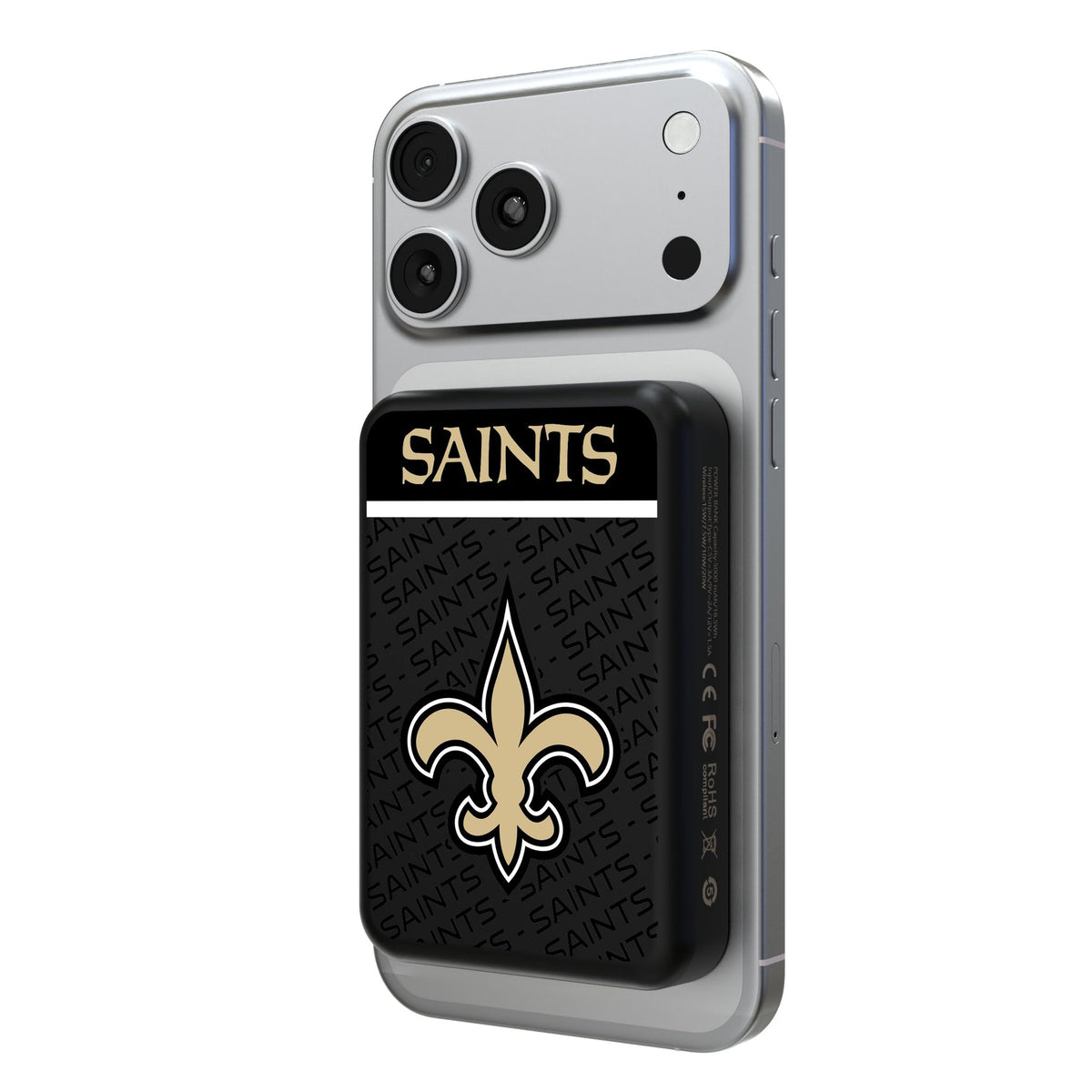 New Orleans Saints Endzone Plus Wireless Mag Power Bank 1
