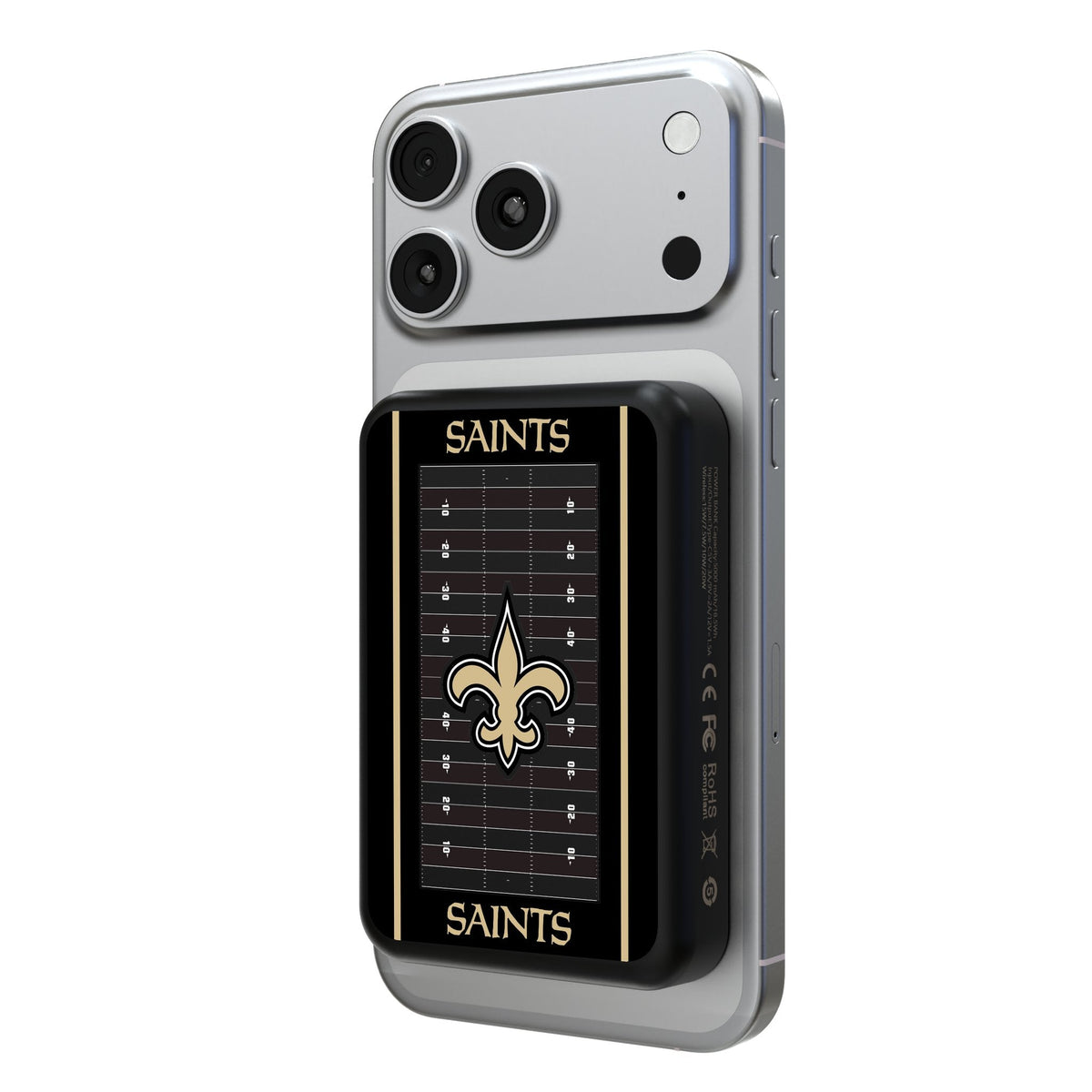 New Orleans Saints Field Wireless Mag Power Bank 1