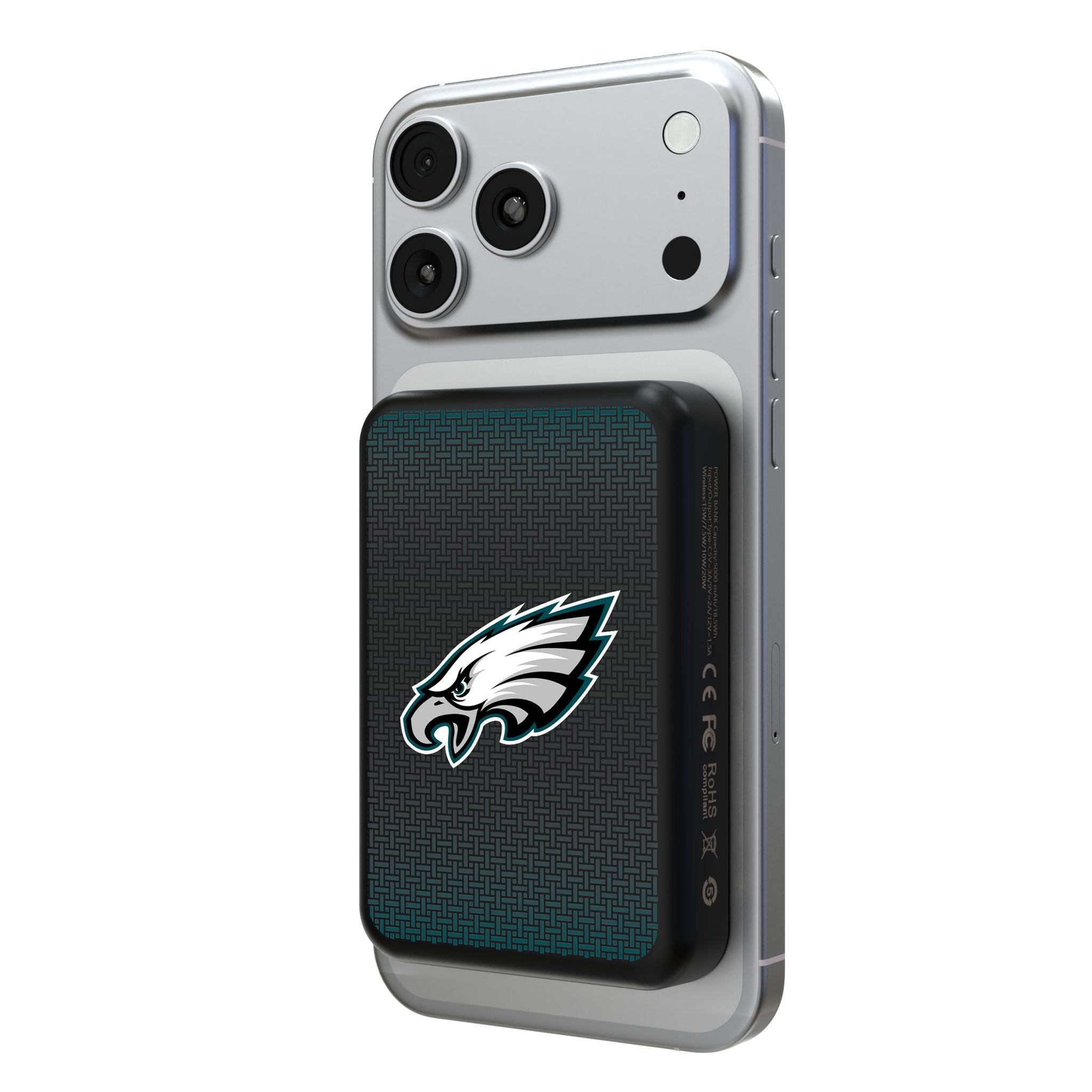 Philadelphia Eagles Linen Wireless Mag Power Bank 1