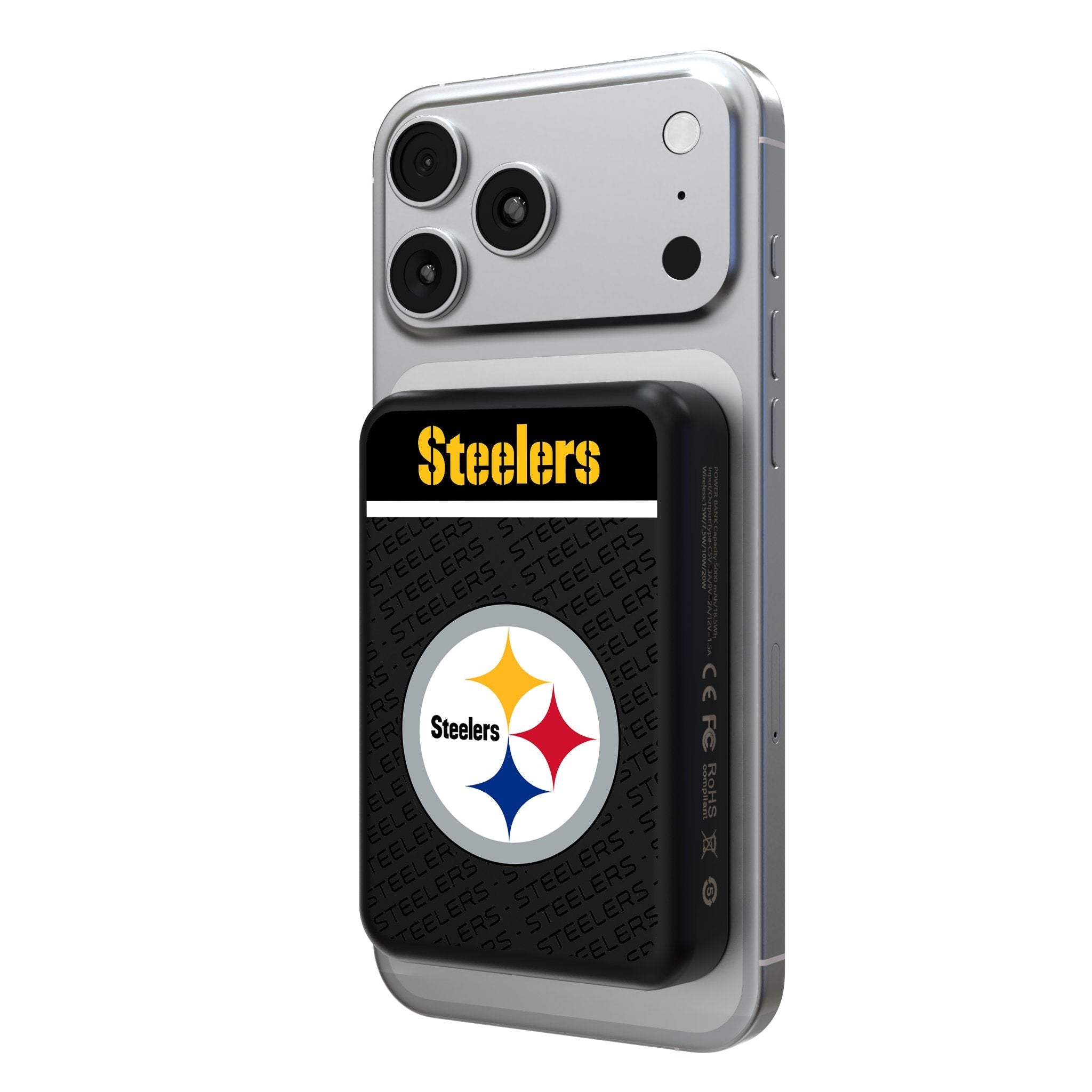 Pittsburgh Steelers Endzone Plus Wireless Mag Power Bank