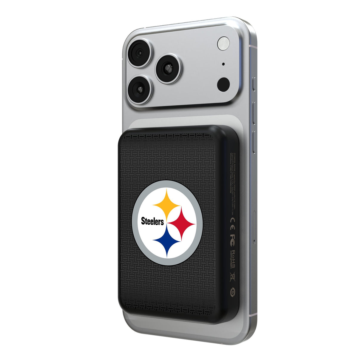 Pittsburgh Steelers Linen Wireless Mag Power Bank