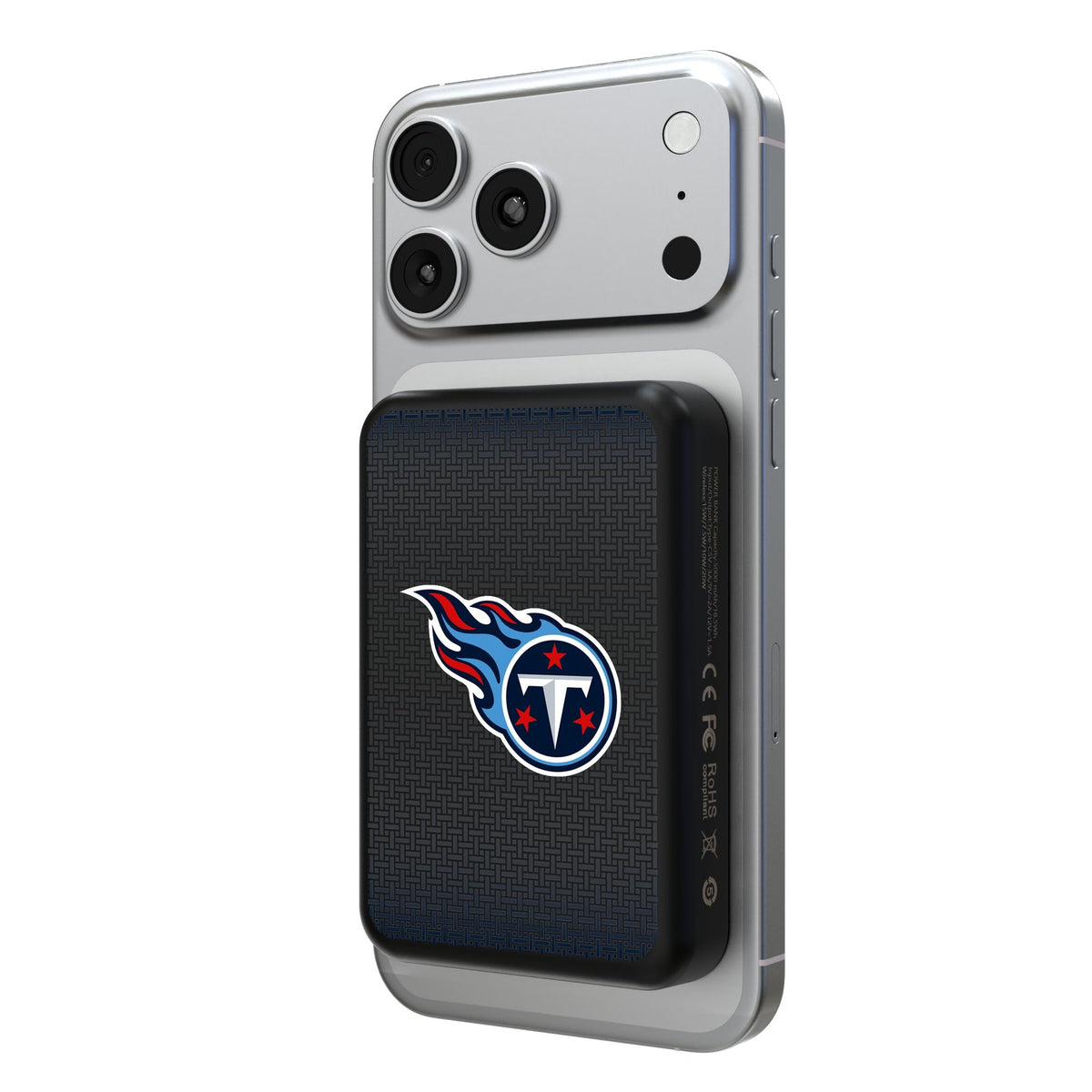 Tennessee Titans Linen Wireless Mag Power Bank 1