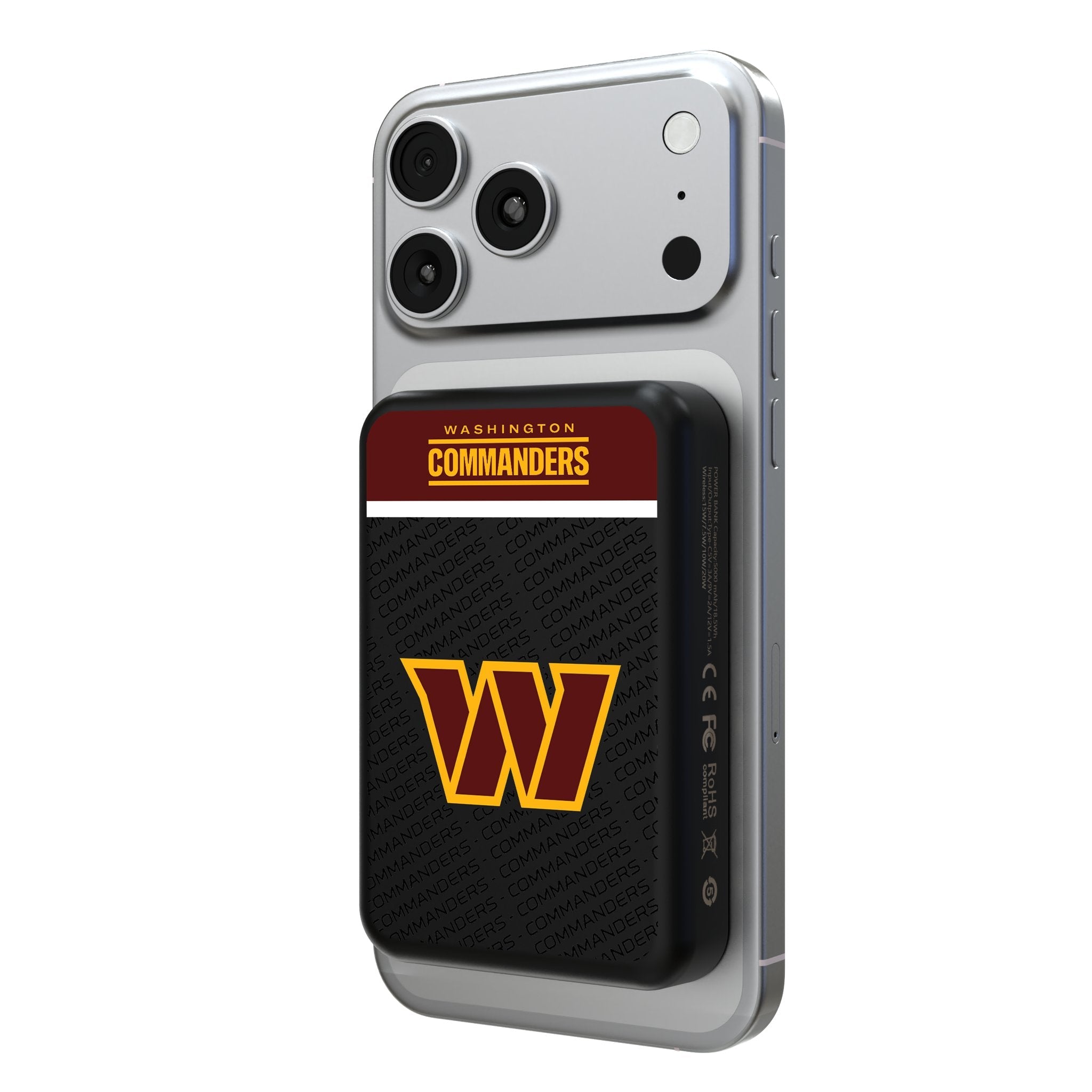 Washington Commanders Endzone Plus Wireless Mag Power Bank 1