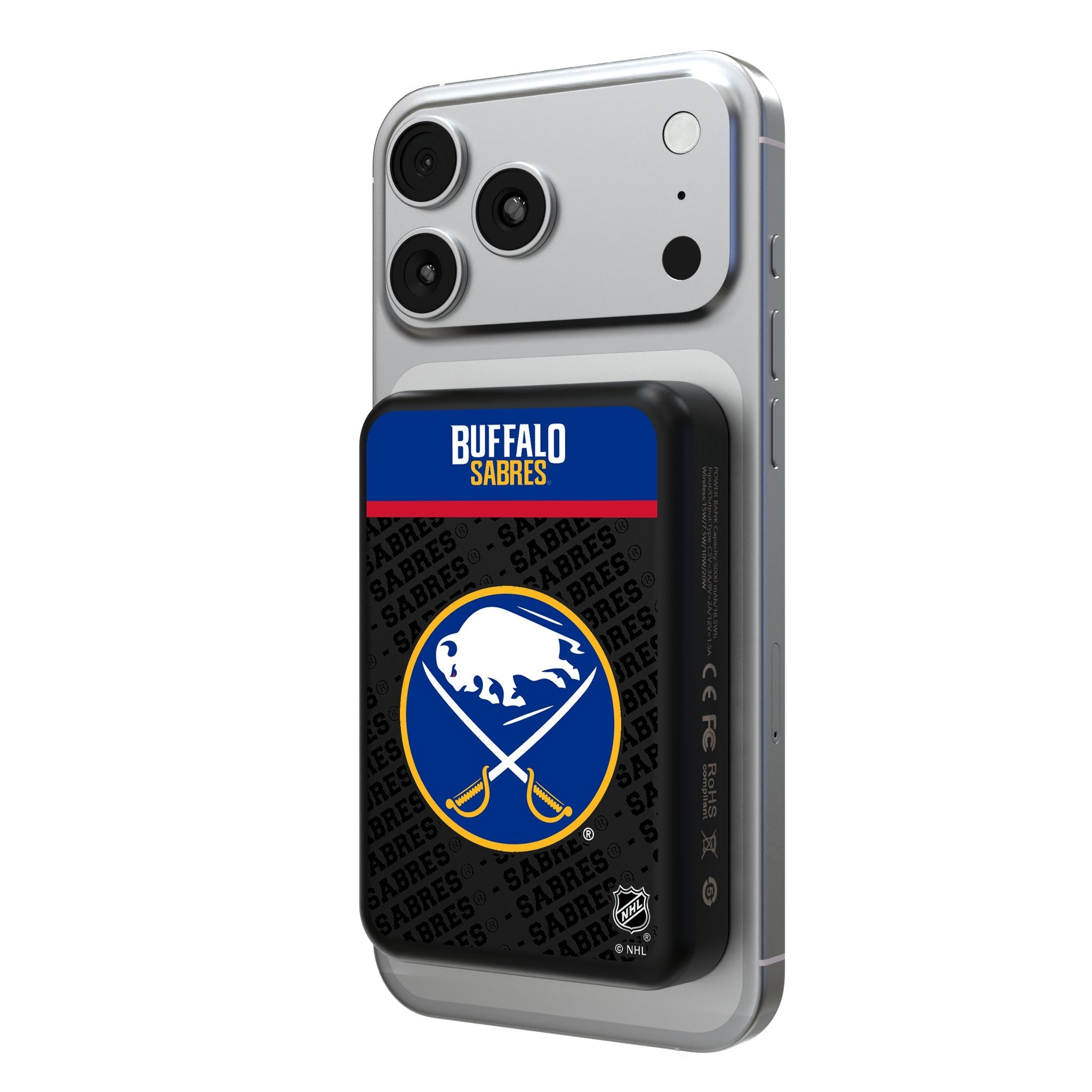 Buffalo Sabres Endzone Plus Wireless Mag Power Bank