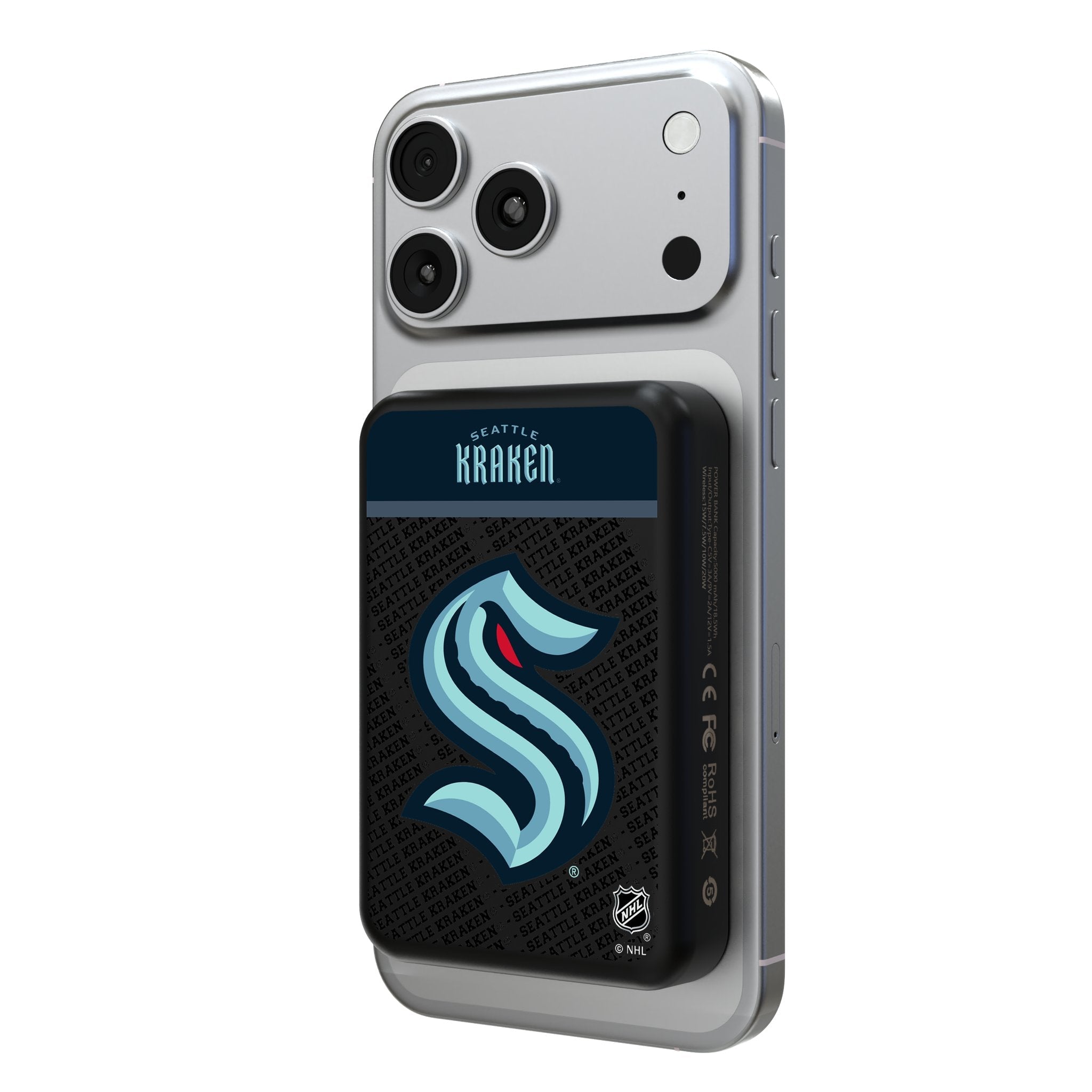 Seattle Kraken Endzone Plus Wireless Mag Power Bank