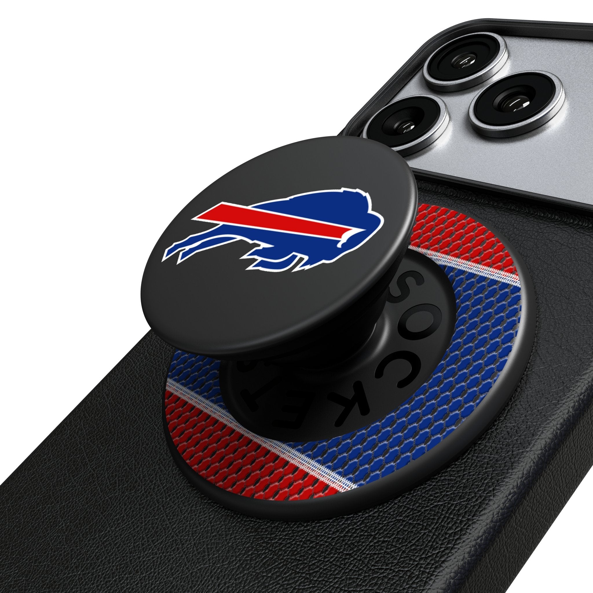 Buffalo Bills Mesh PopSockets Magnetic Phone Grip and Stand 1