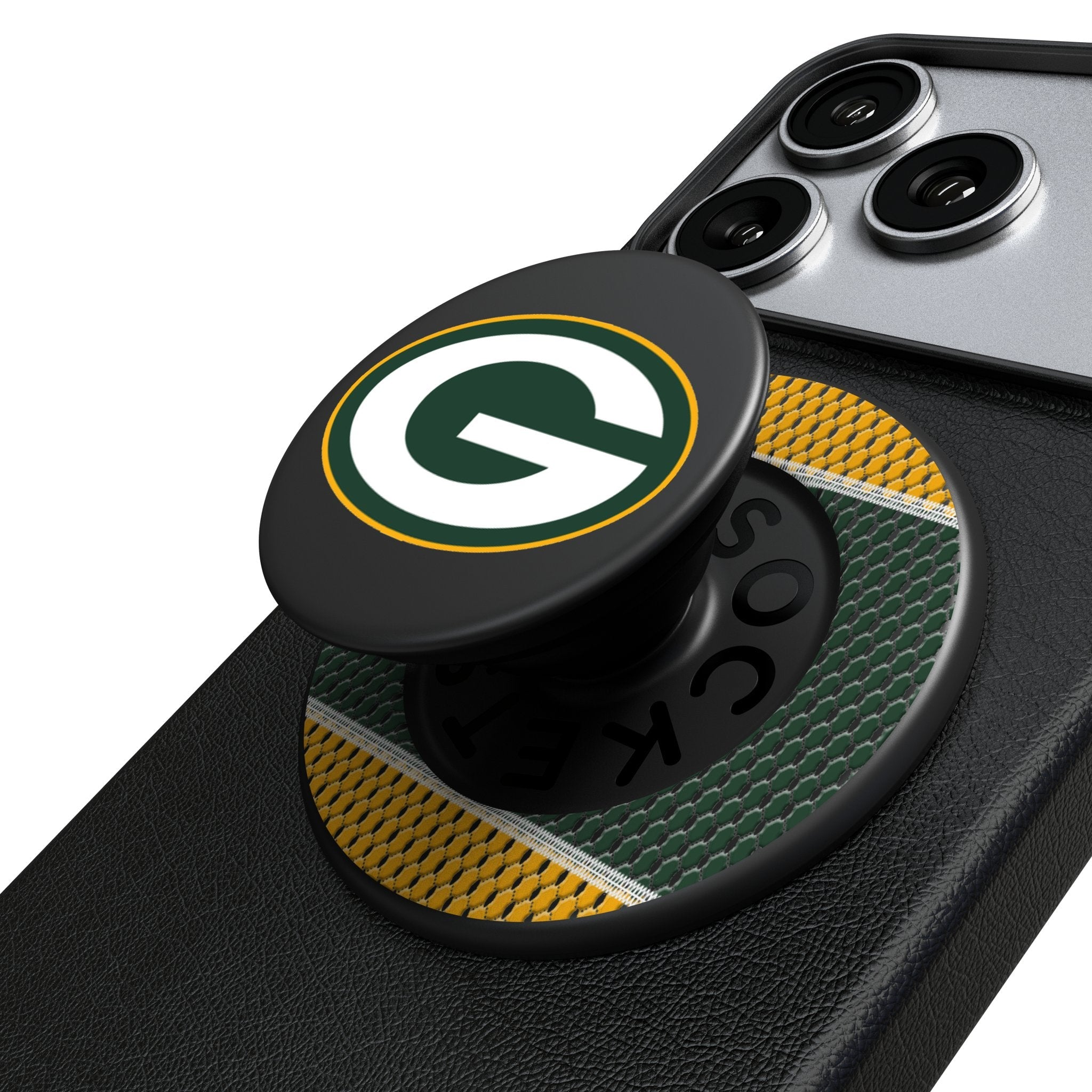 Green Bay Packers Mesh PopSockets Magnetic Phone Grip and Stand
