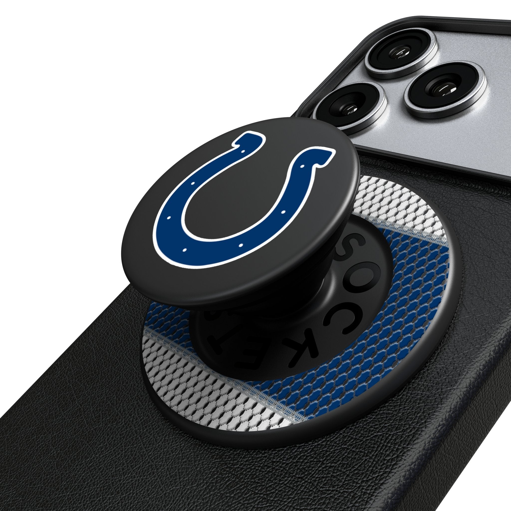 Indianapolis Colts Mesh PopSockets Magnetic Phone Grip and Stand 1