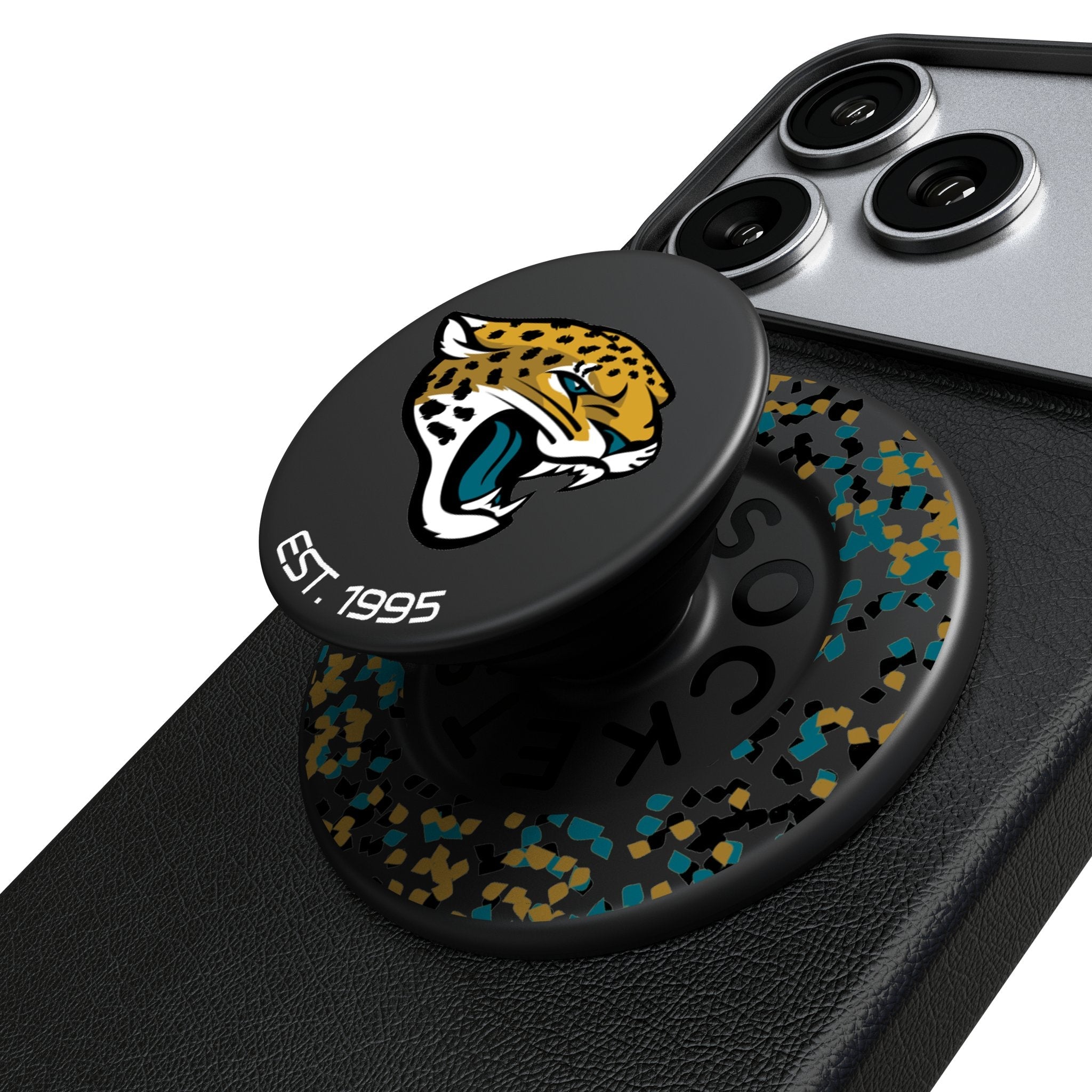 Jacksonville Jaguars Confetti PopSockets Magnetic Phone Grip and Stand 1