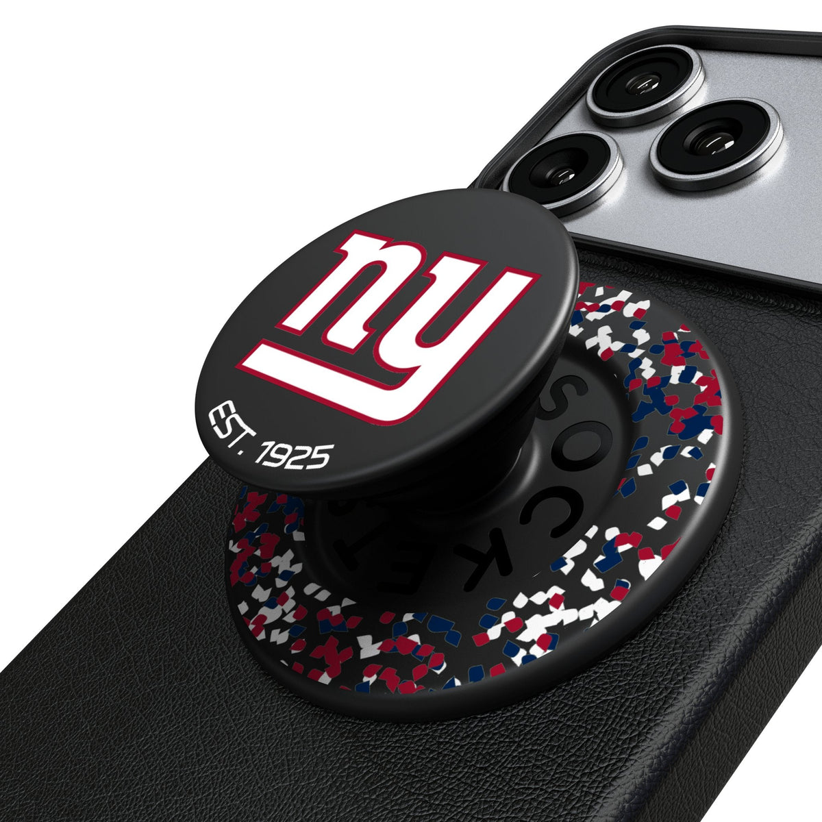 New York Giants Confetti PopSockets Magnetic Phone Grip and Stand