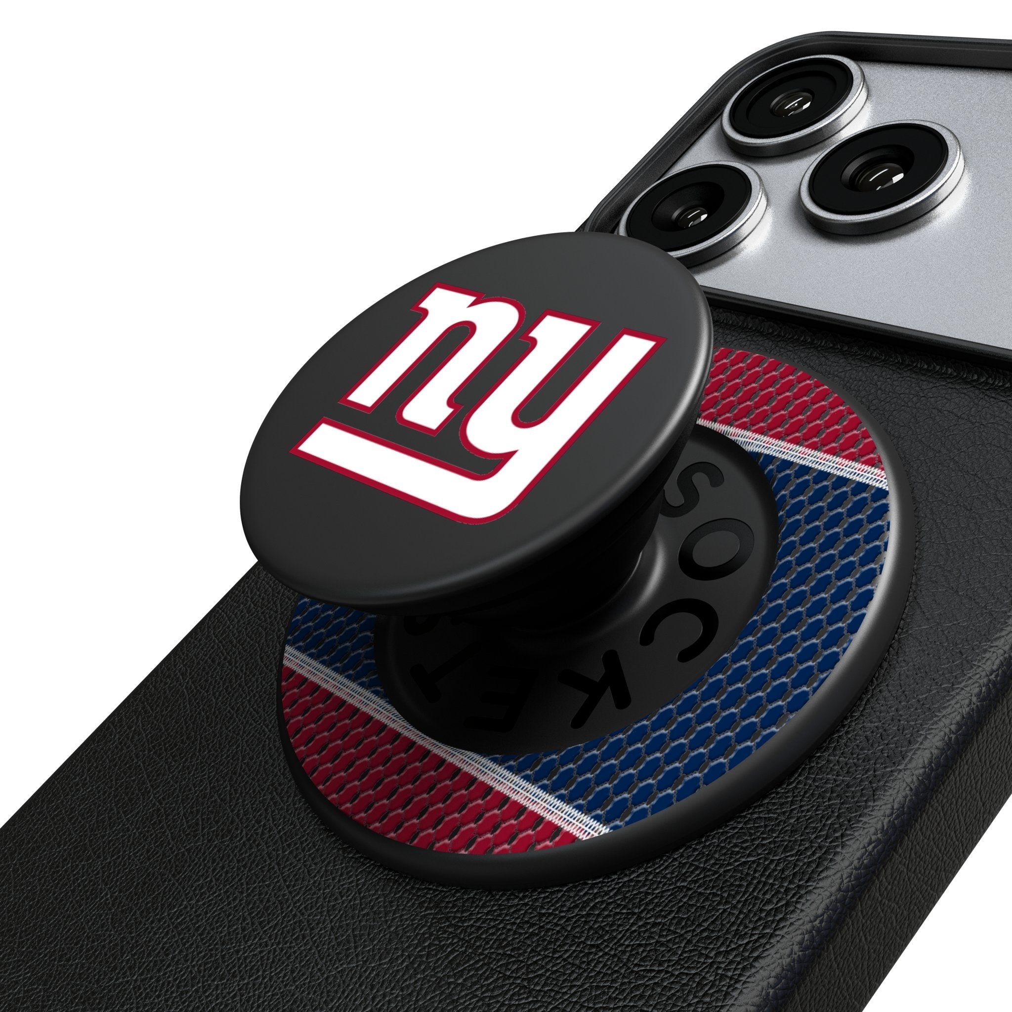 New York Giants Mesh PopSockets Magnetic Phone Grip and Stand 1