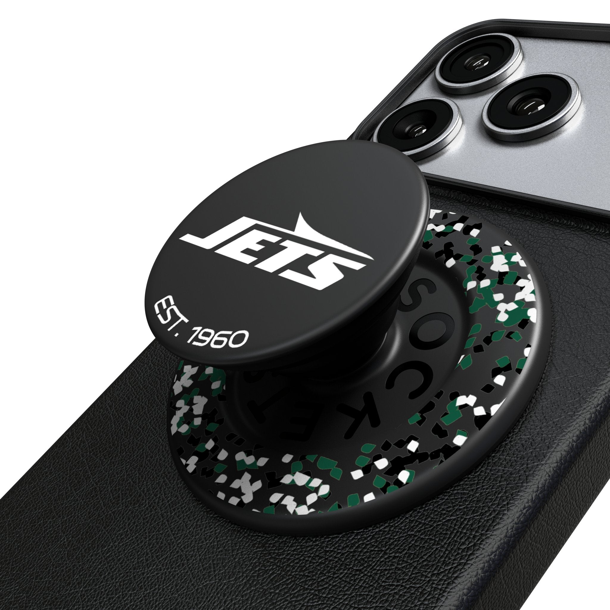 New York Jets Confetti PopSockets Magnetic Phone Grip and Stand 1