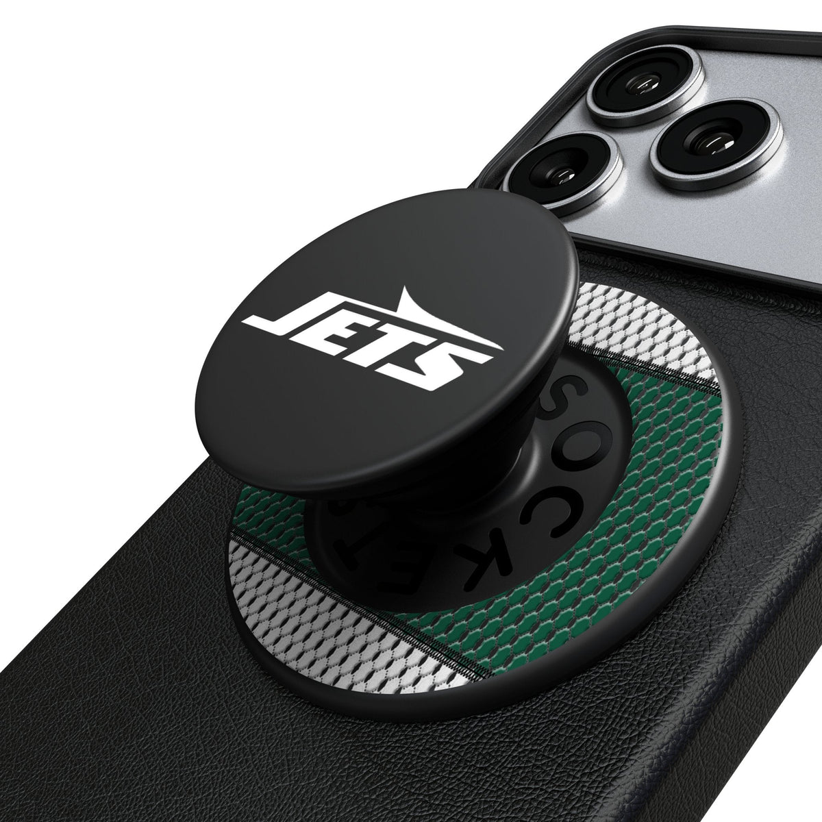 New York Jets Mesh PopSockets Magnetic Phone Grip and Stand 1