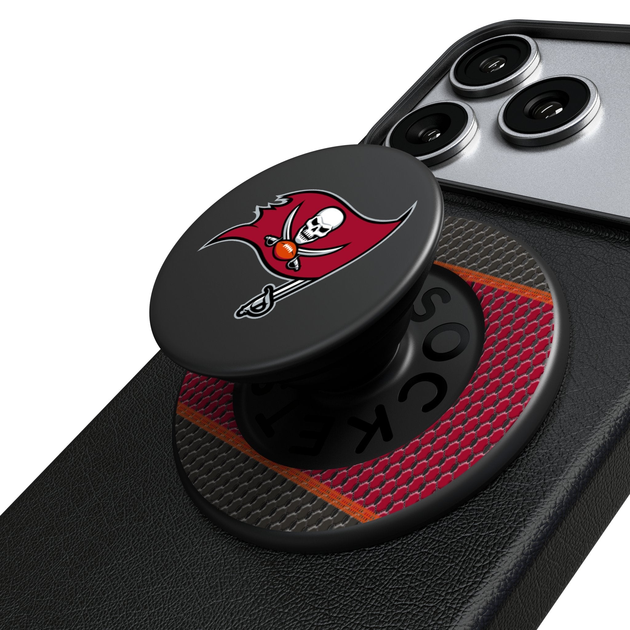 Tampa Bay Buccaneers Mesh PopSockets Magnetic Phone Grip and Stand