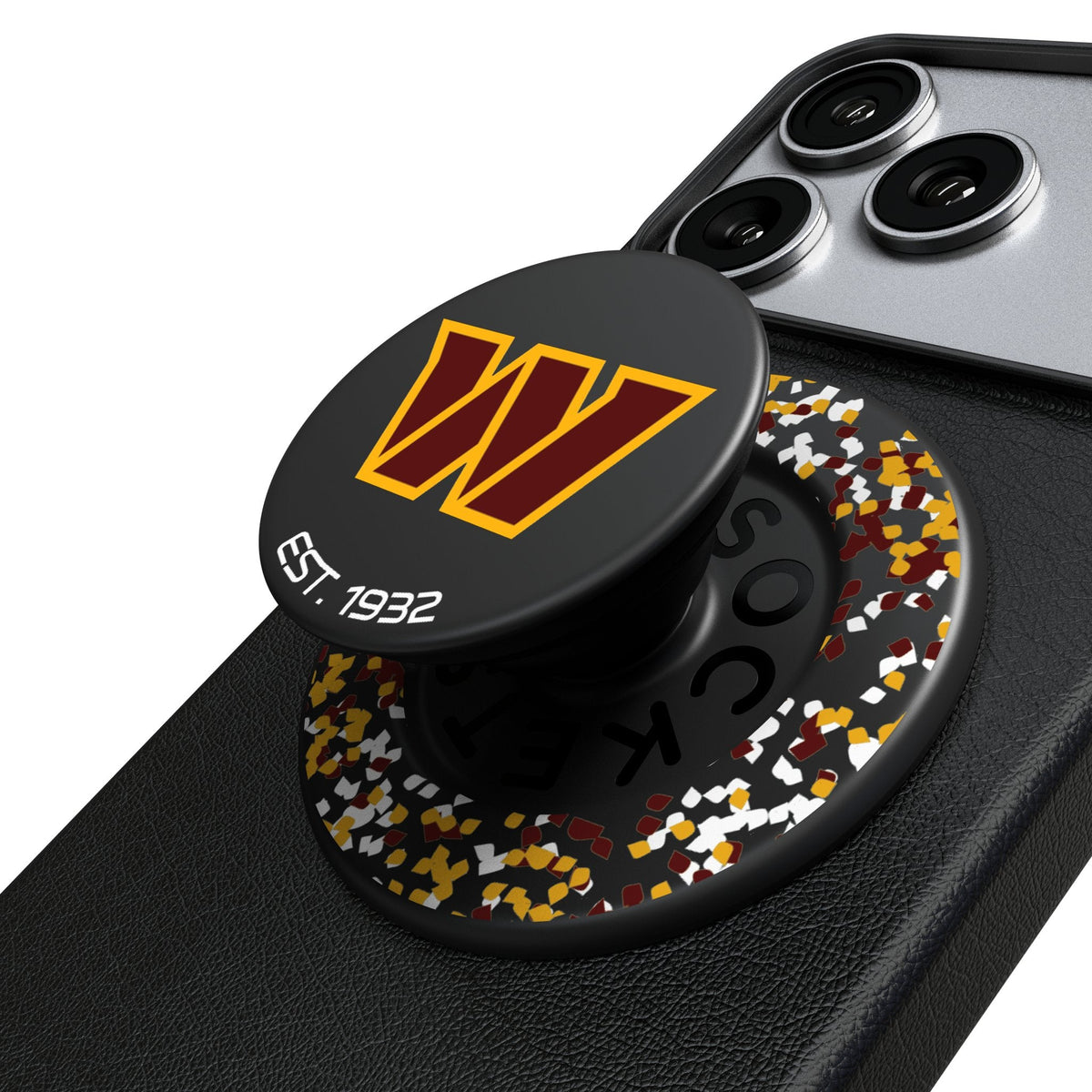 Washington Commanders Confetti PopSockets Magnetic Phone Grip and Stand