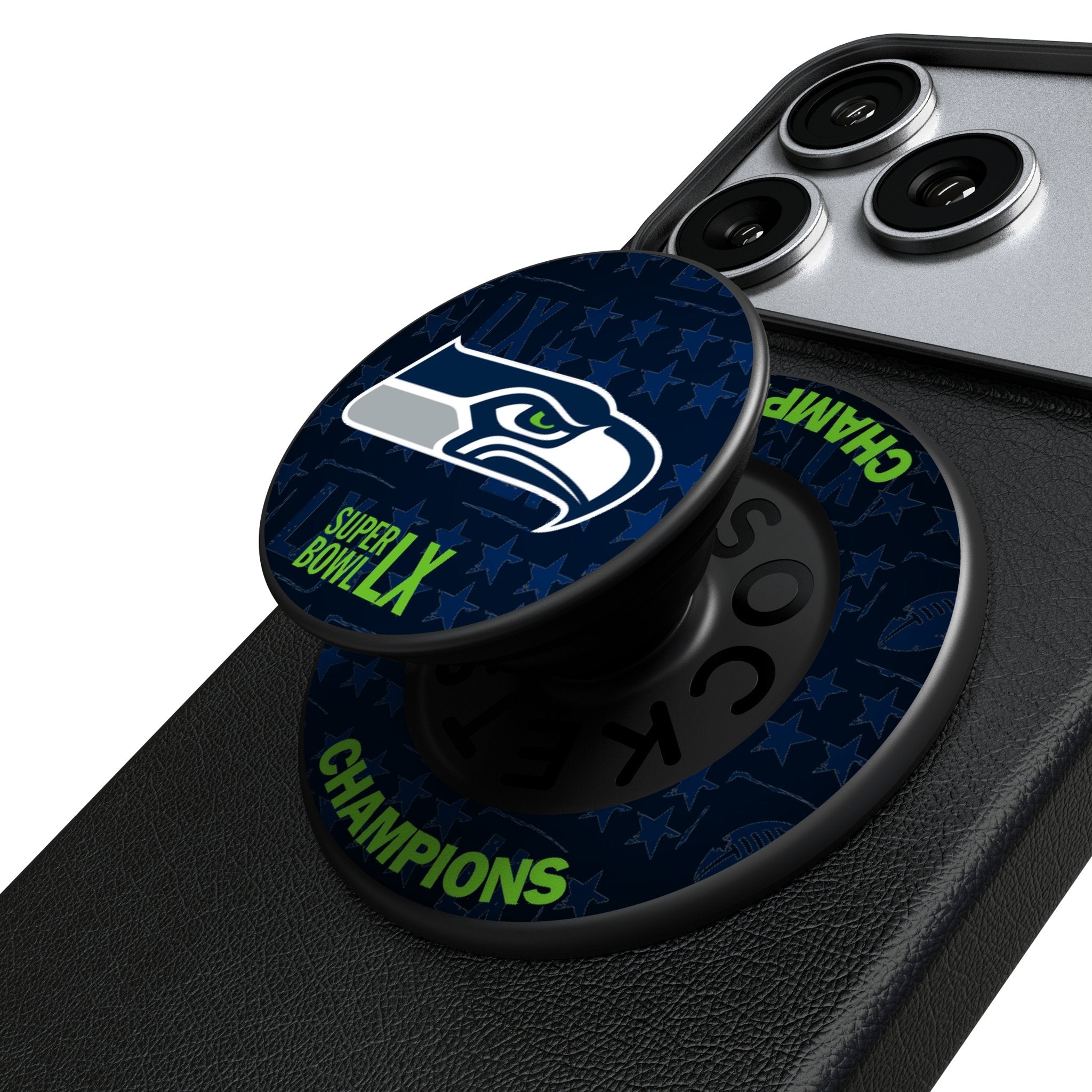 Seattle Seahawks 2026 Super Bowl PopSockets Magnetic Phone Grip and Stand 1