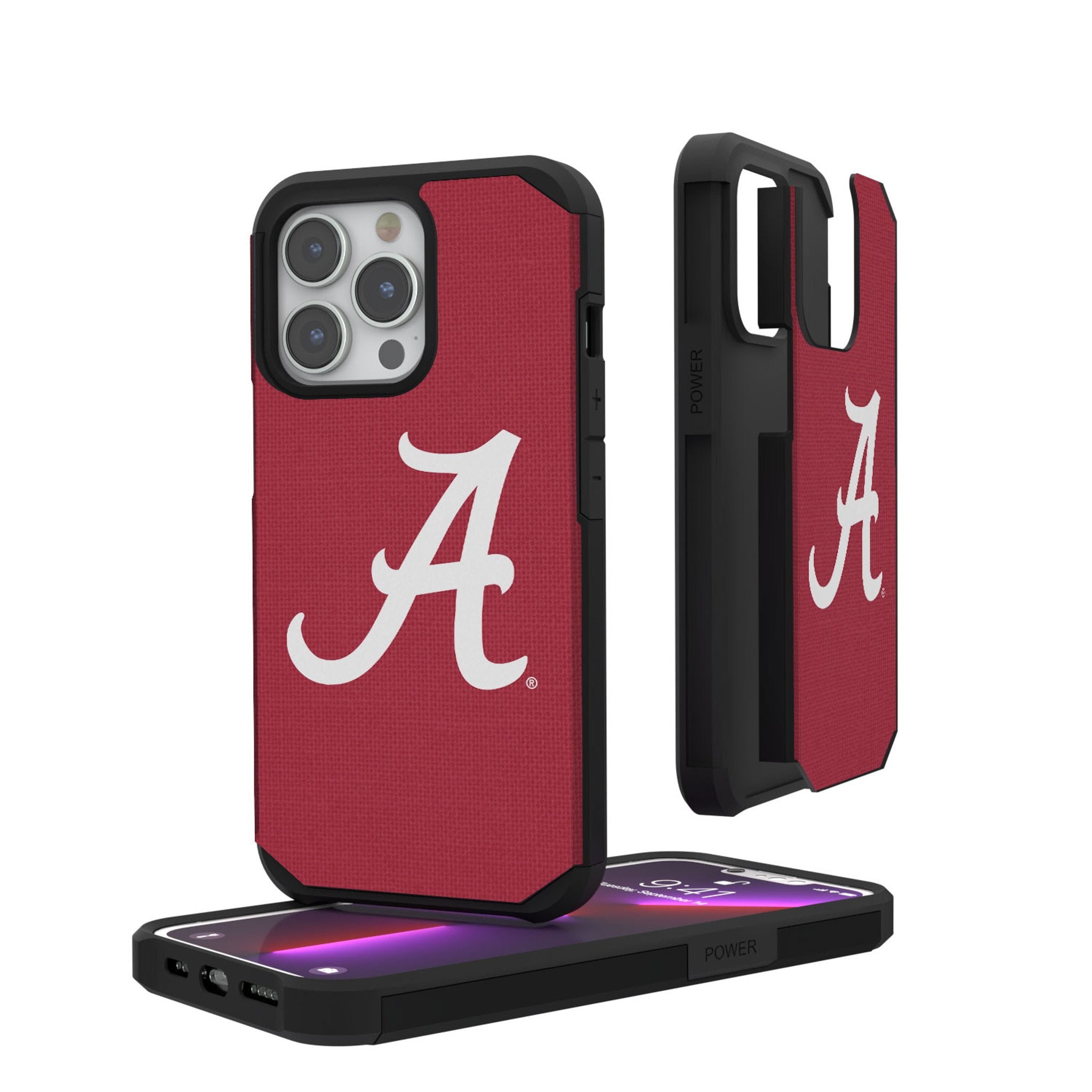 University of Alabama Crimson Tide Script A Solid Rugged Phone Case