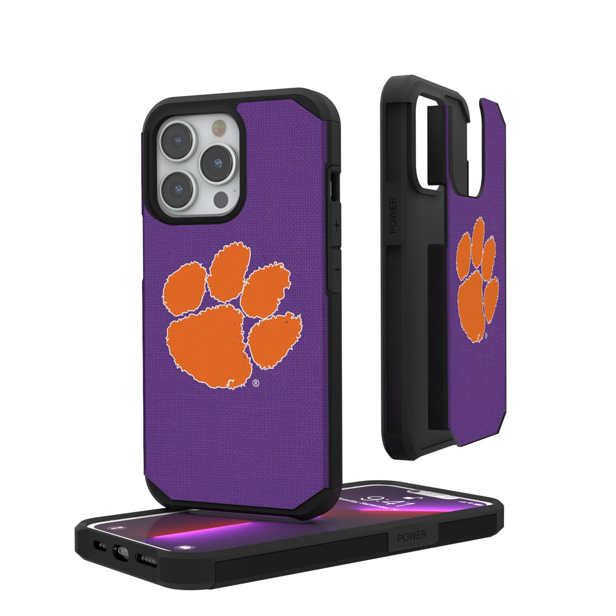 Clemson University Tigers Solid Rugged Phone Case 1